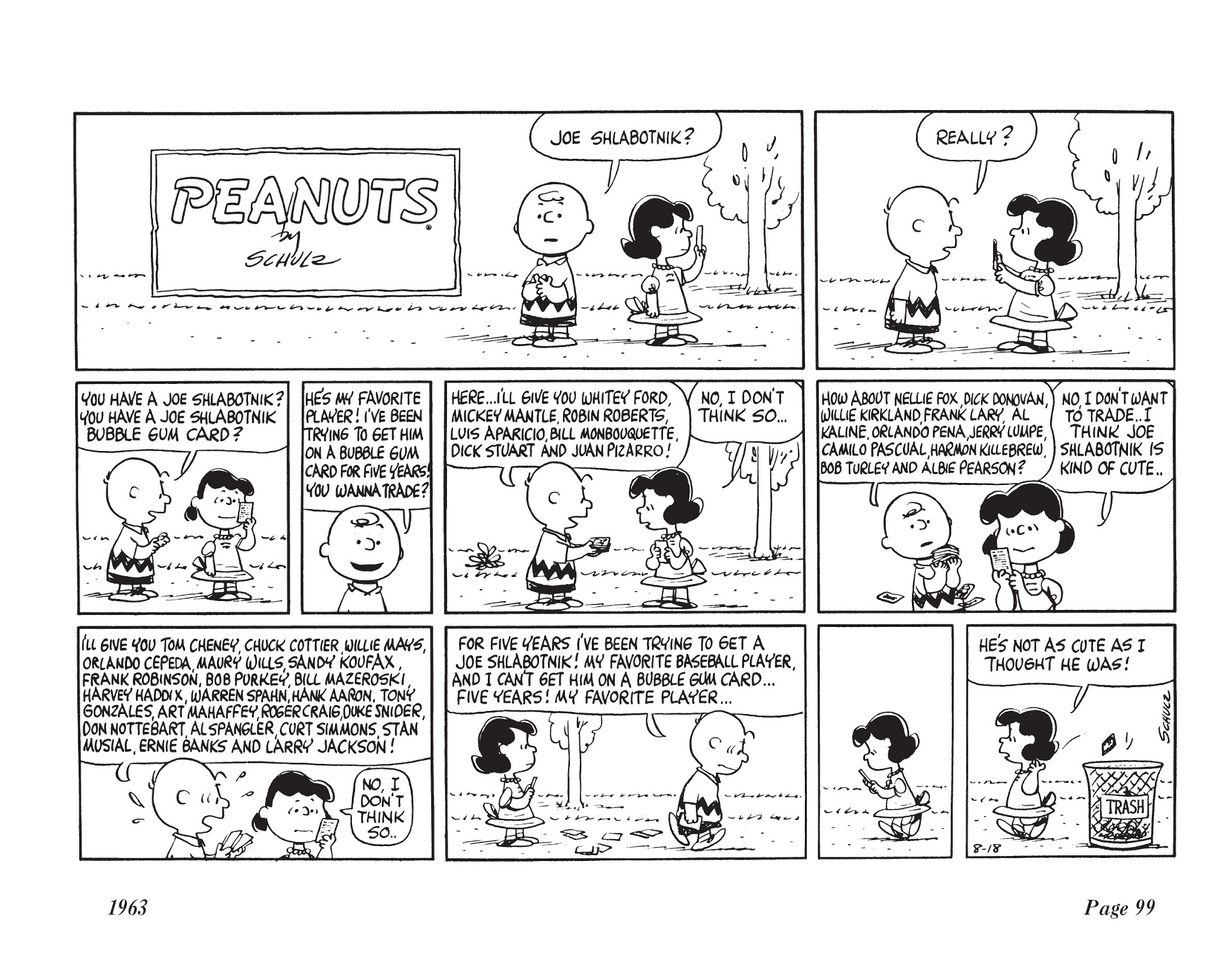 Read online The Complete Peanuts comic -  Issue # TPB 7 - 110