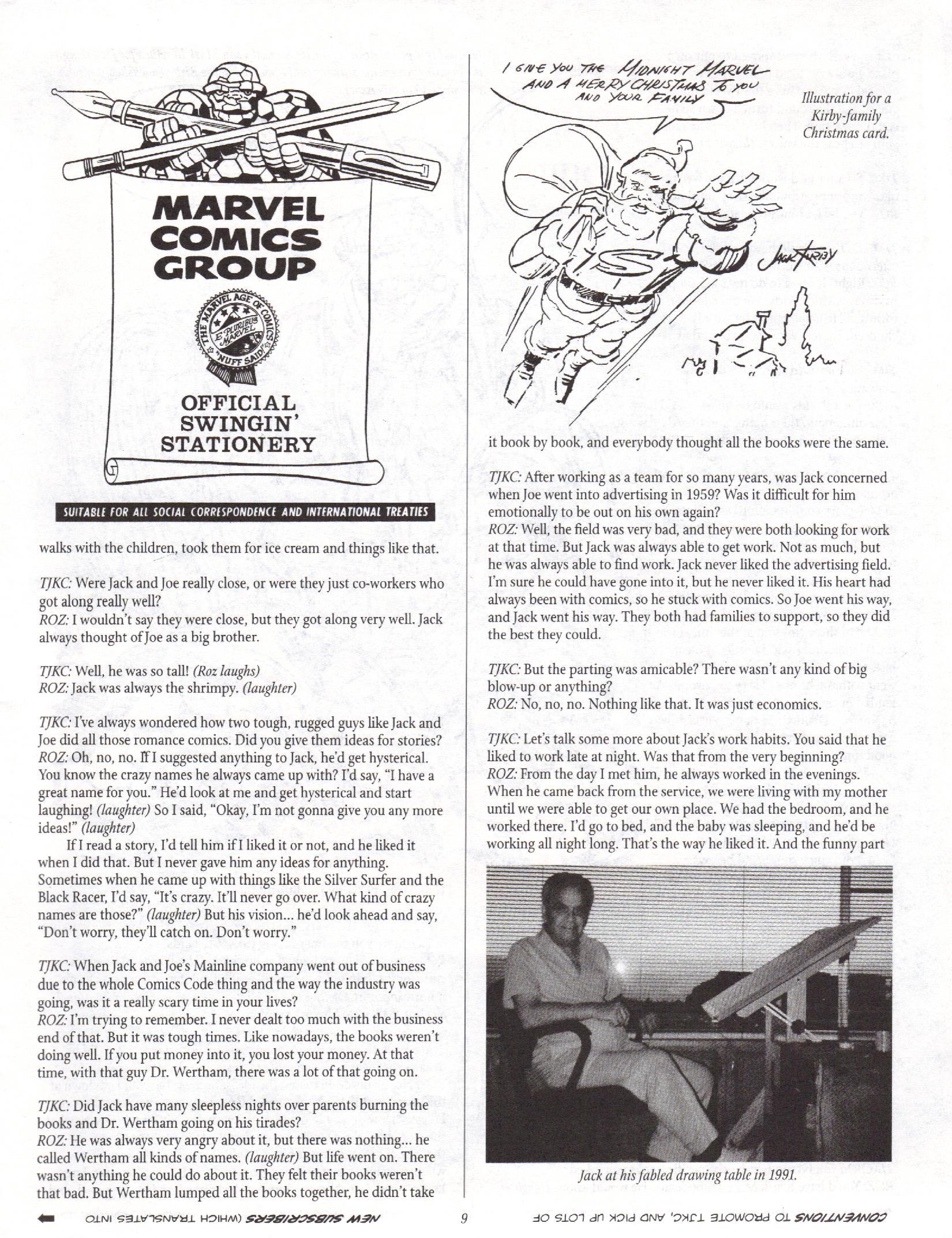 Read online The Jack Kirby Collector comic -  Issue #10 - 9