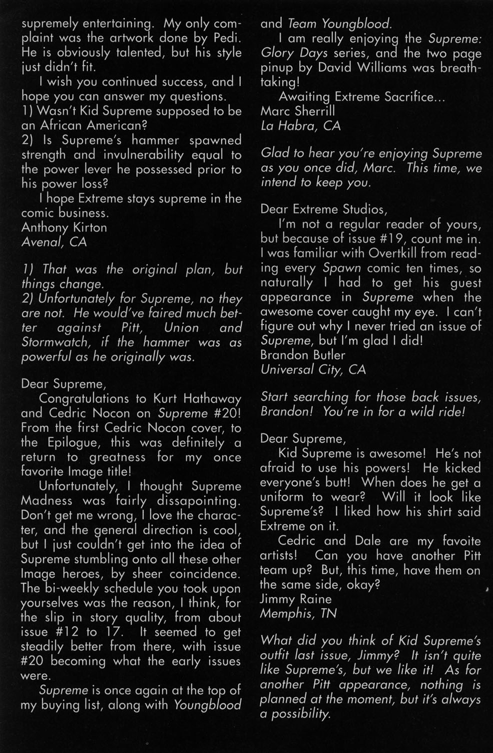 Read online Supreme (1992) comic -  Issue #21 - 26