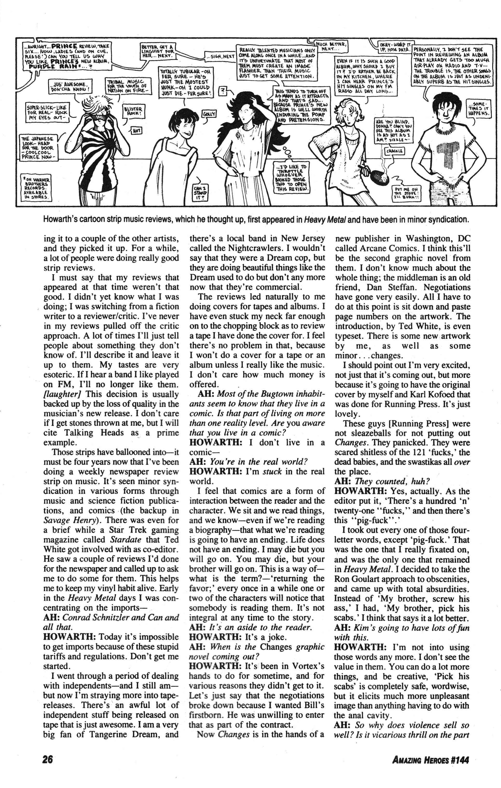 Read online Amazing Heroes comic -  Issue #144 - 26