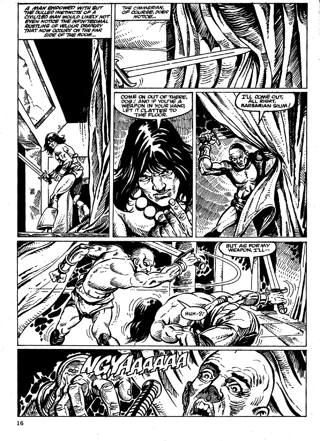 Read online The Savage Sword Of Conan comic -  Issue #86 - 16