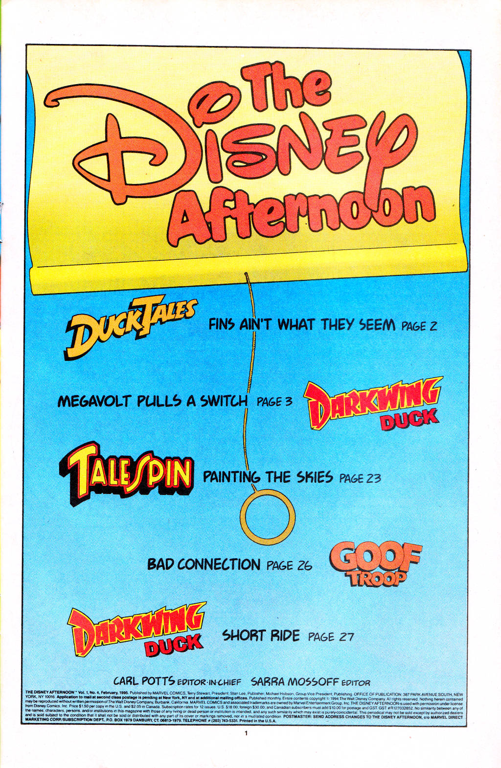 Read online The Disney Afternoon comic -  Issue #4 - 3