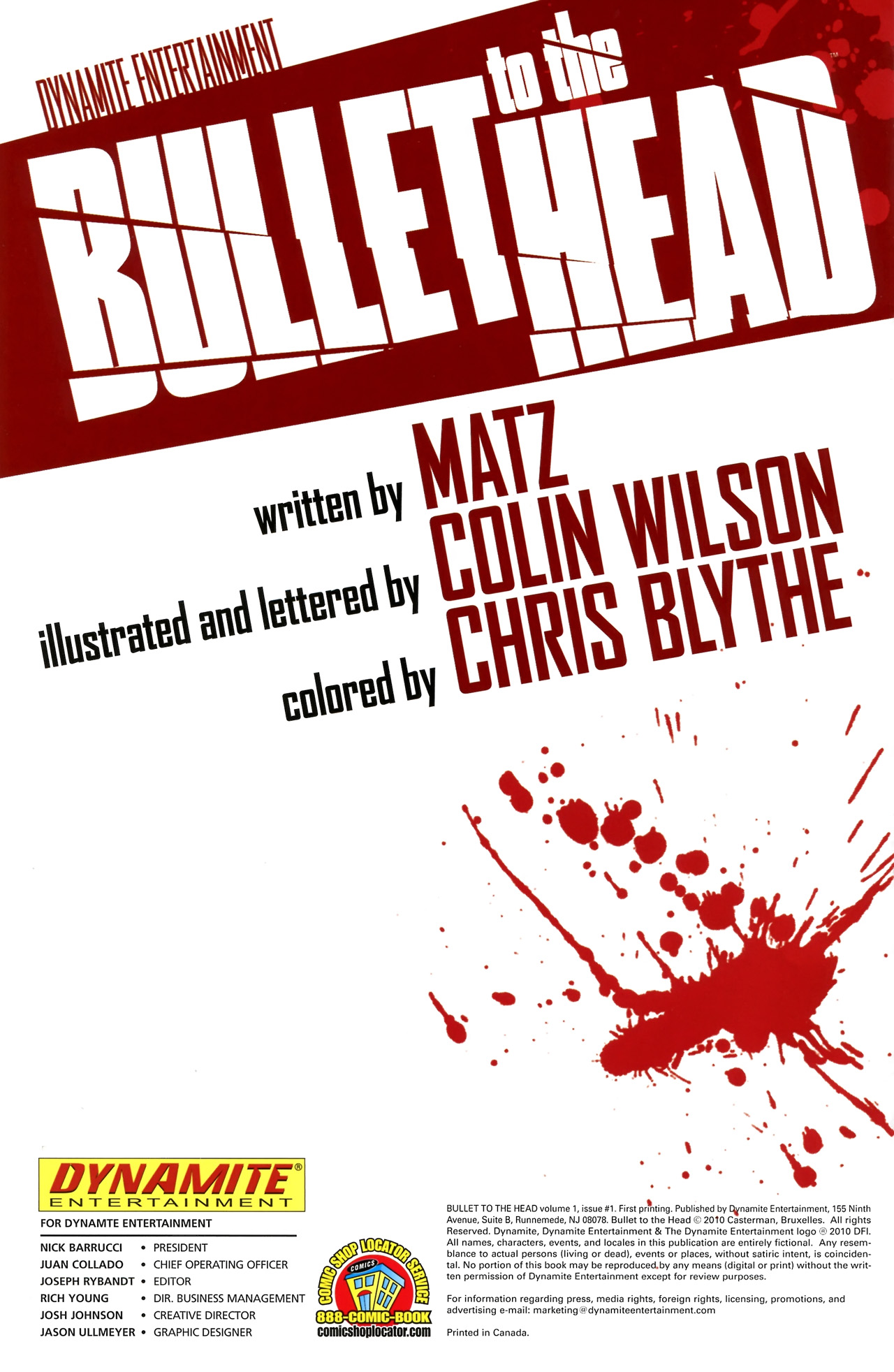 Read online Bullet to the Head comic -  Issue #1 - 2