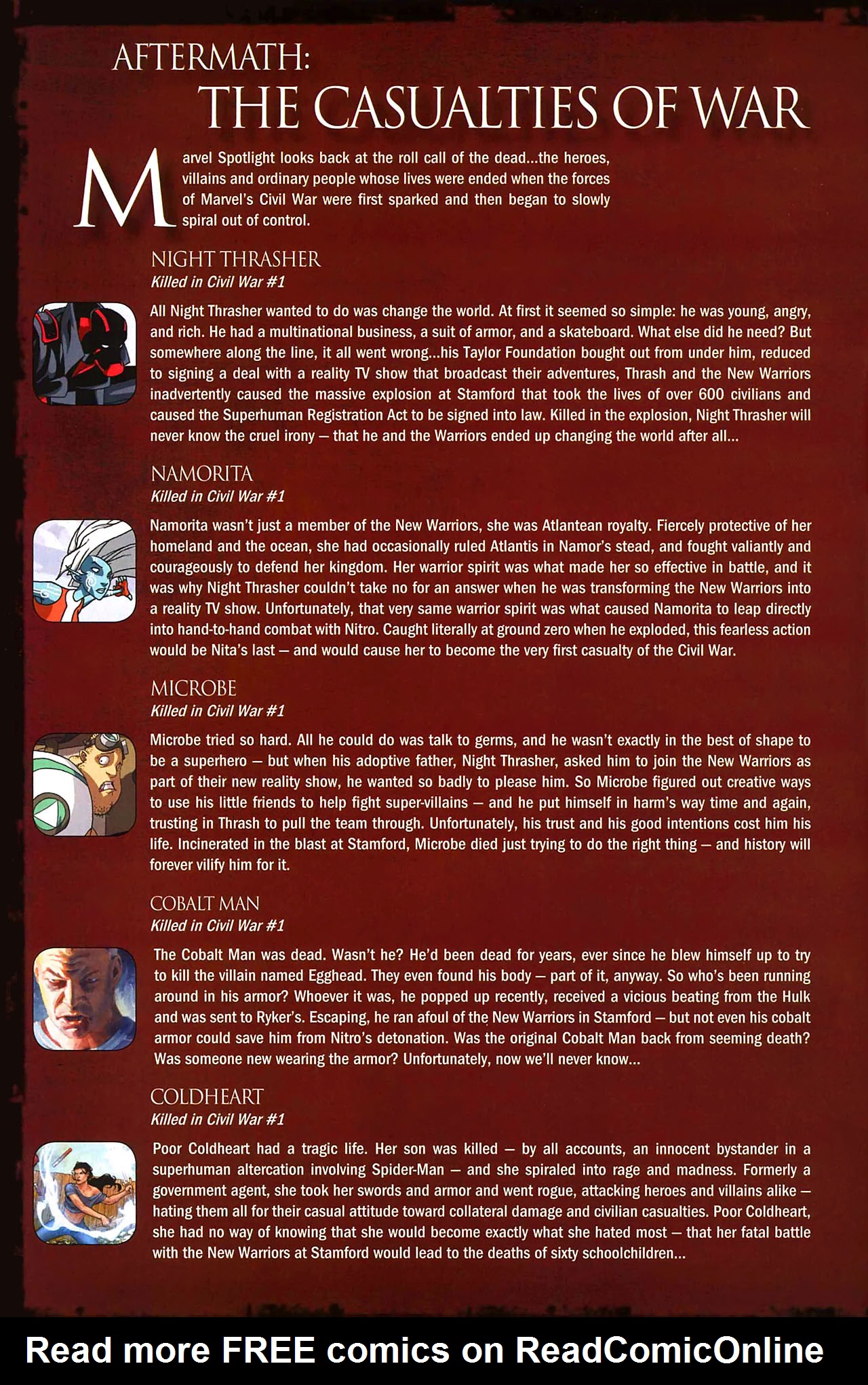 Read online Marvel Spotlight: Civil War Aftermath comic -  Issue # Full - 6