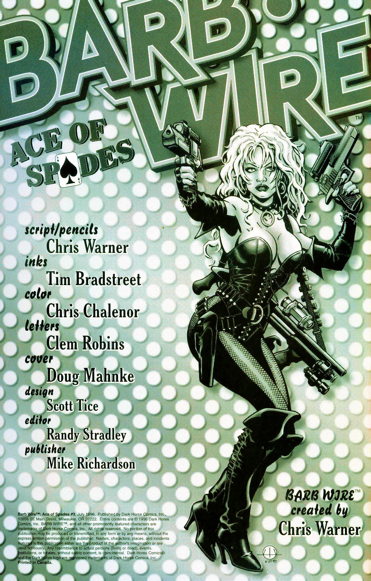 Read online Barb Wire: Ace of Spades comic -  Issue #3 - 2