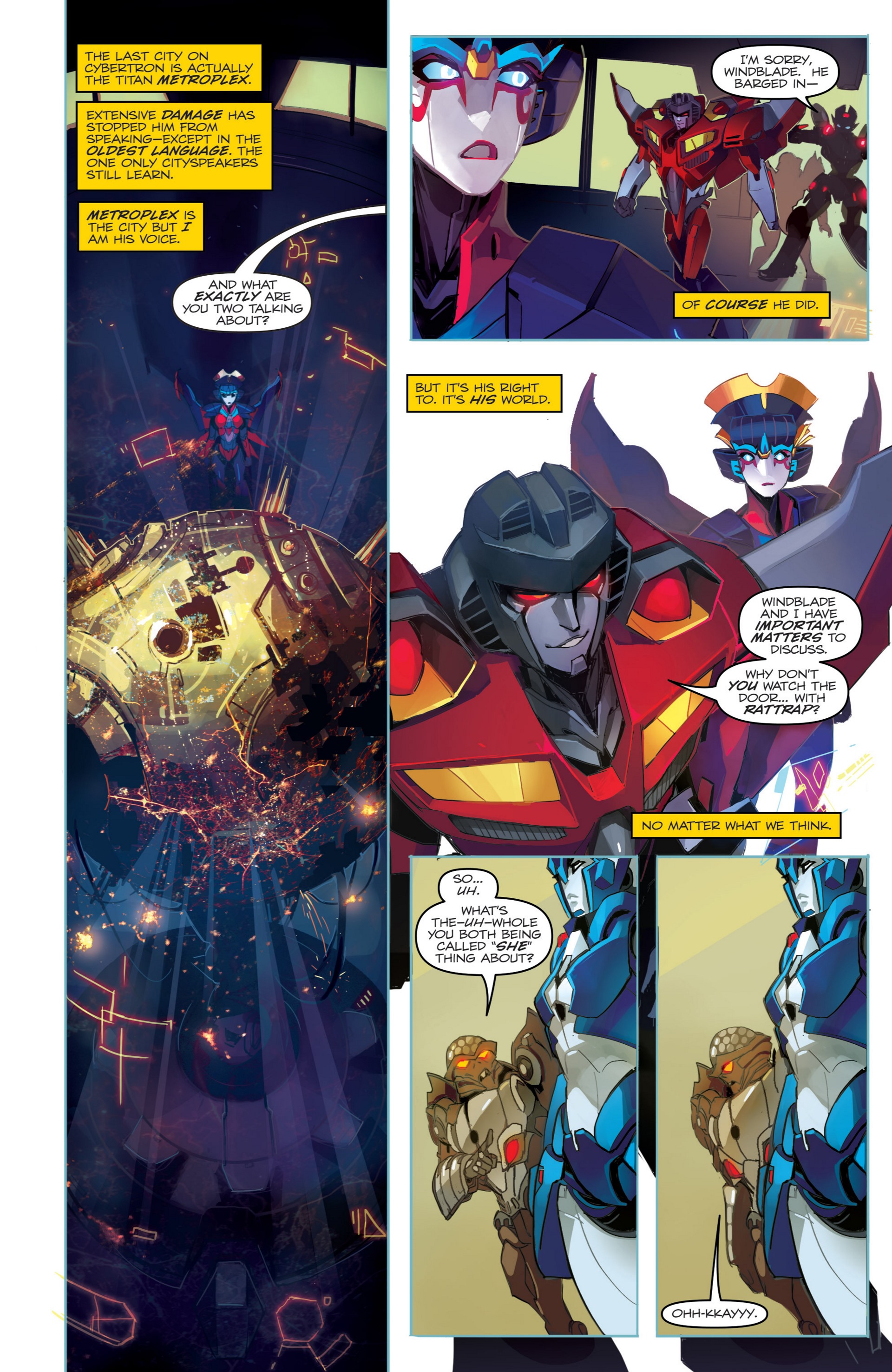 Read online The Transformers: Windblade (2014) comic -  Issue #1 - 7