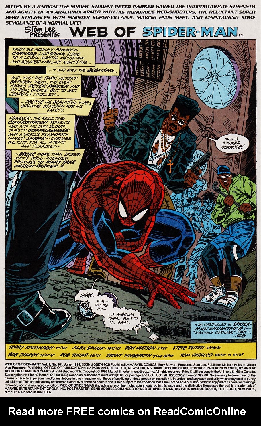 Read online Web of Spider-Man (1985) comic -  Issue #101 - 2