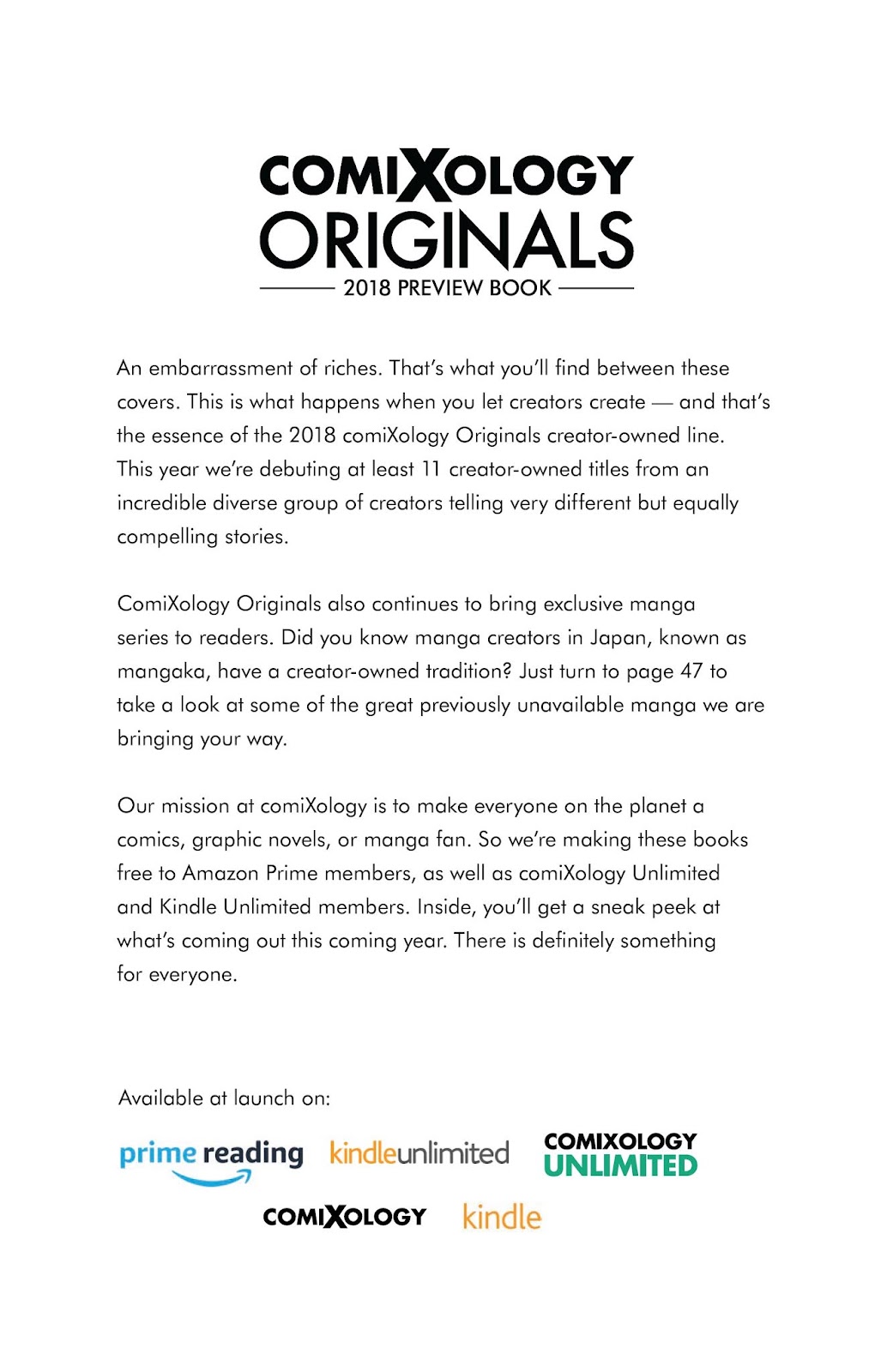 ComiXology Originals 2018 Preview Book issue Full - Page 3