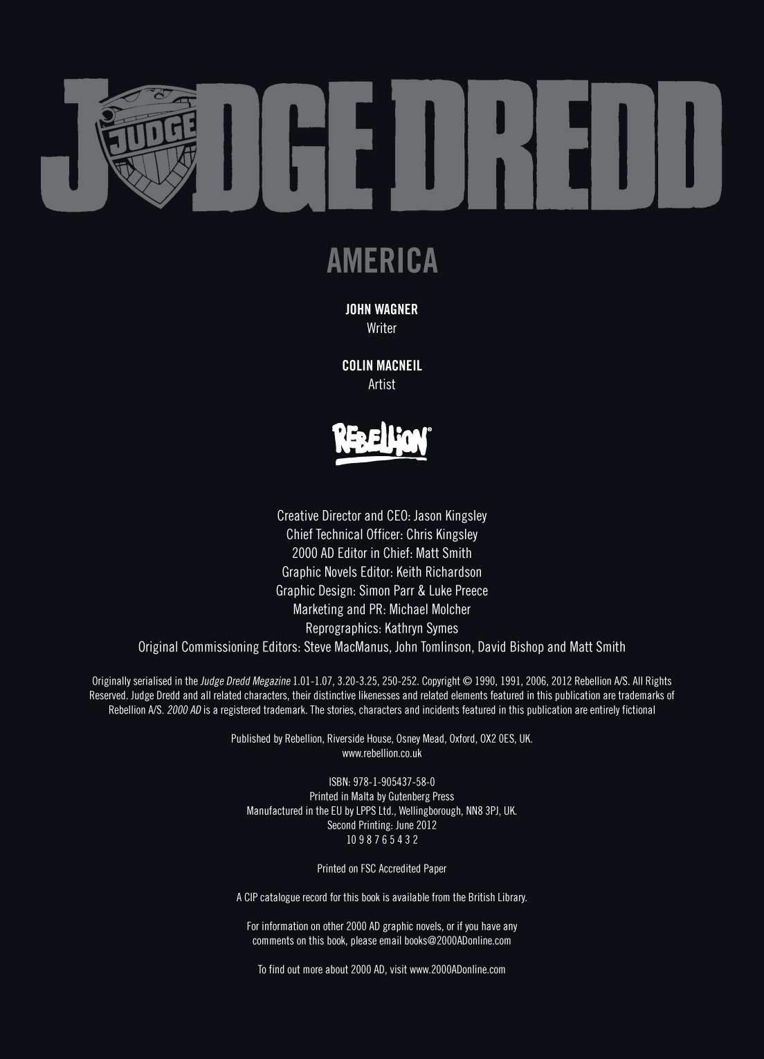 Read online Judge Dredd: America comic -  Issue # TPB - 4