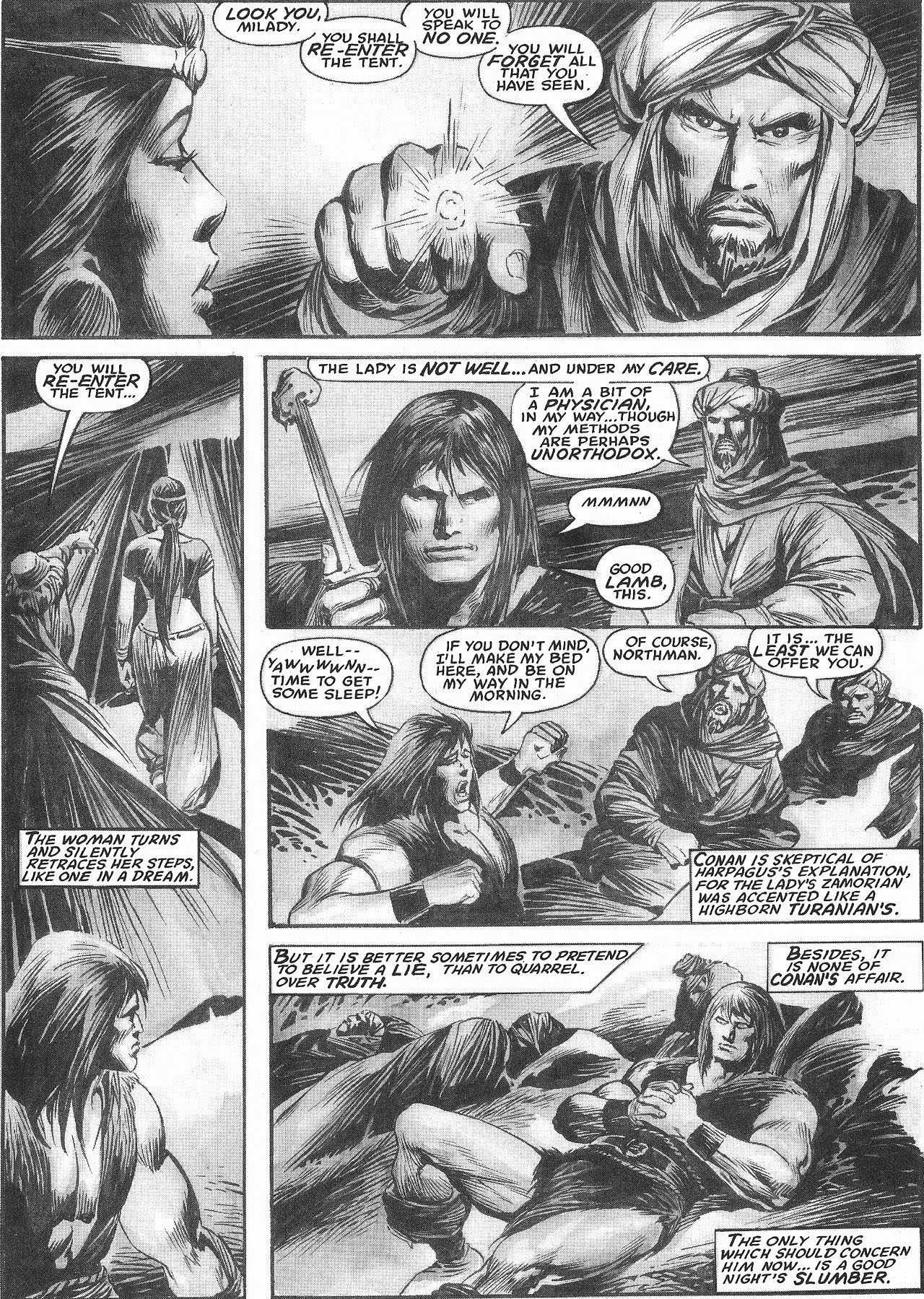 Read online The Savage Sword Of Conan comic -  Issue #207 - 19