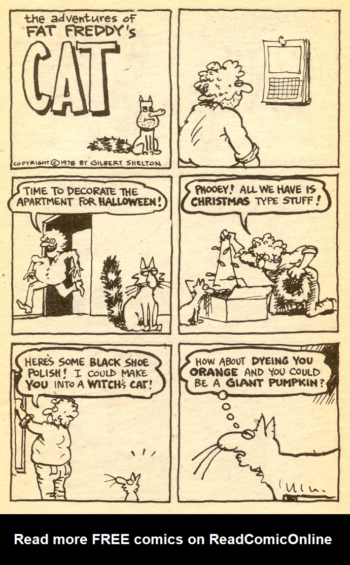 Read online Adventures of Fat Freddy's Cat comic -  Issue #5 - 17