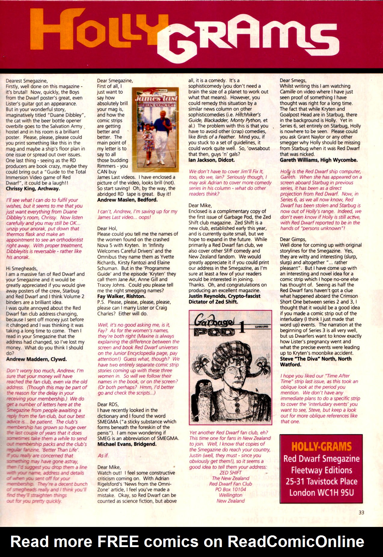 Read online Red Dwarf Smegazine (1993) comic -  Issue #5 - 33