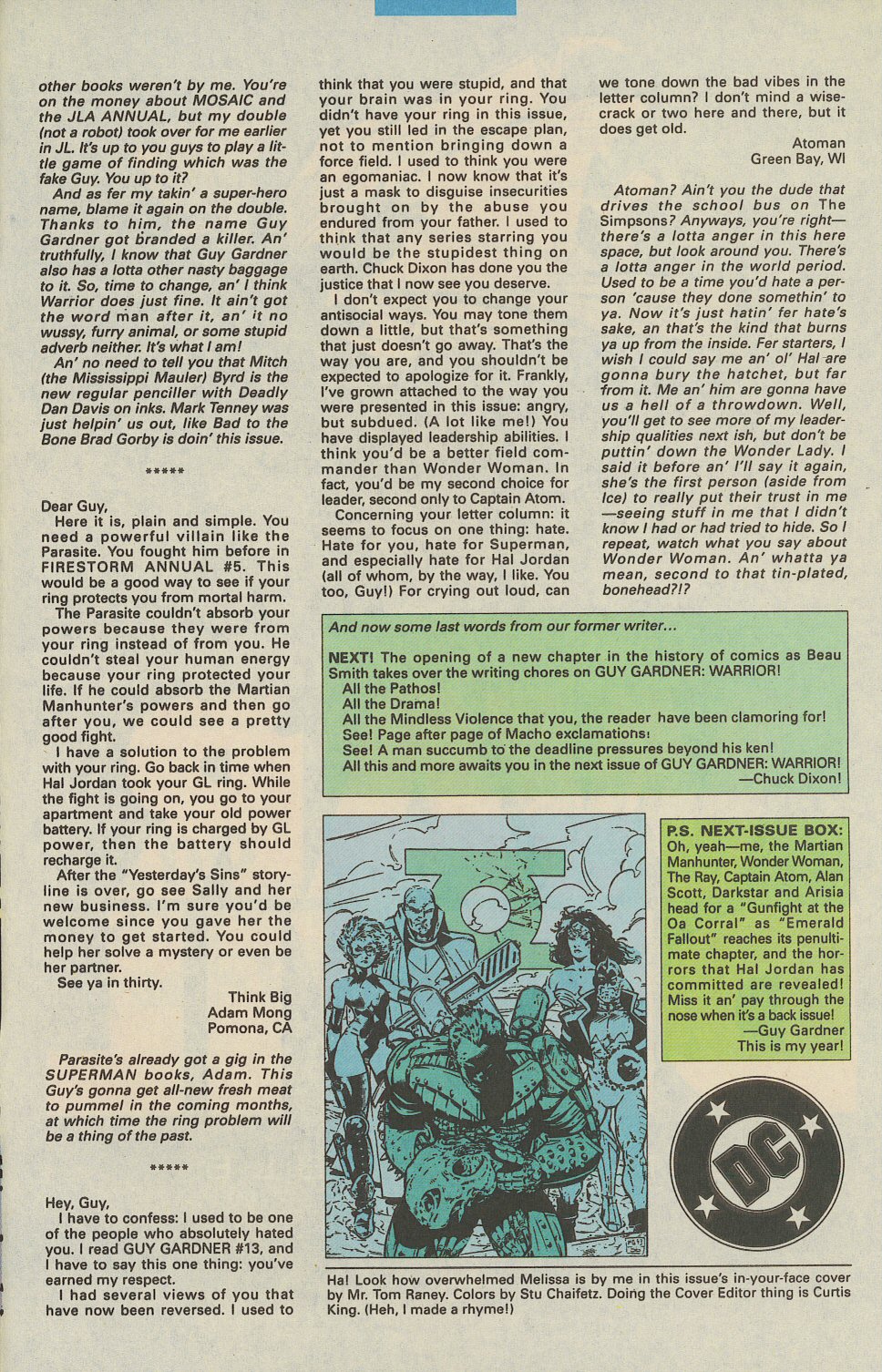 Read online Guy Gardner: Warrior comic -  Issue #19 - 25