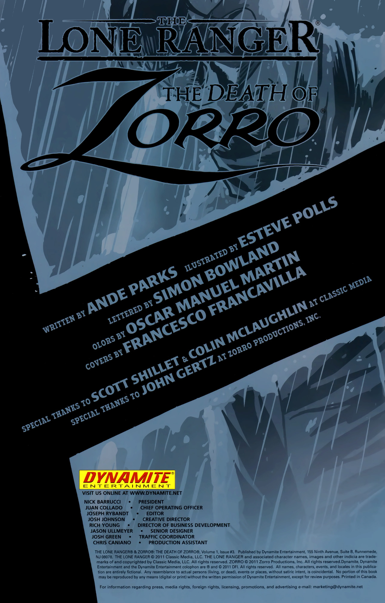 Read online The Lone Ranger & Zorro: The Death of Zorro comic -  Issue #3 - 3