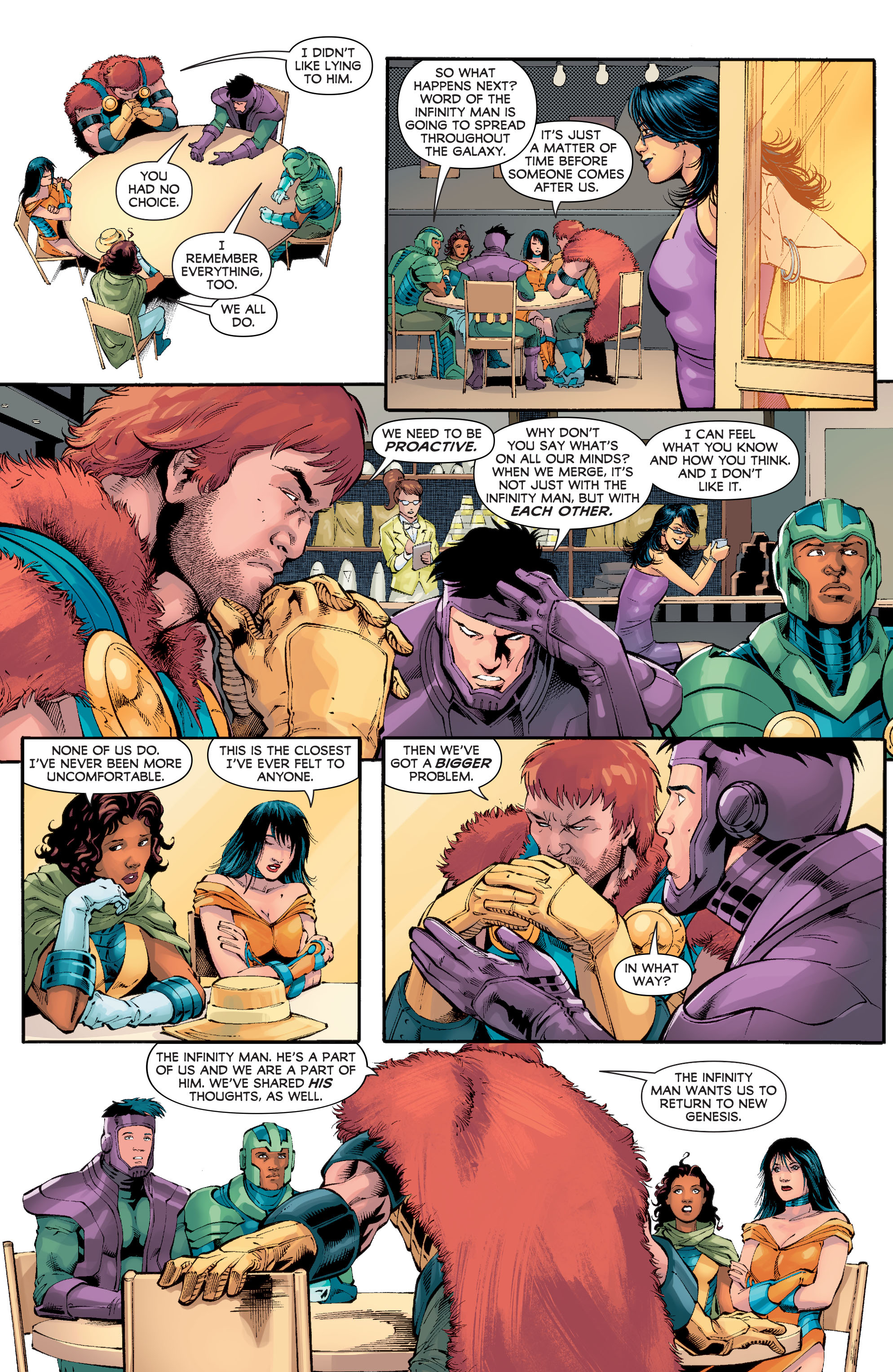 Read online Infinity Man and the Forever People comic -  Issue #6 - 19