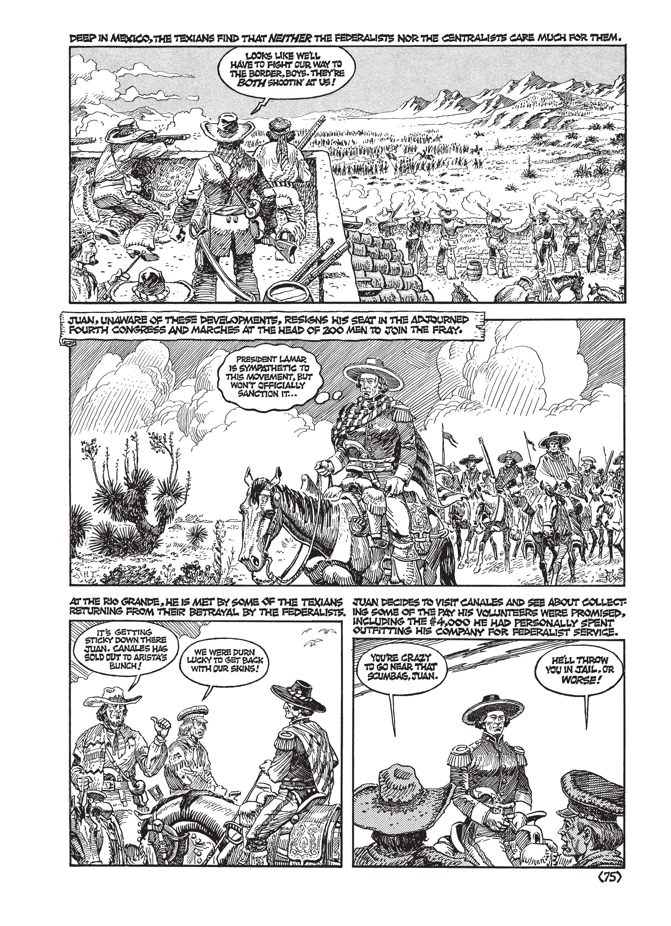 Read online Jack Jackson's American History: Los Tejanos and Lost Cause comic -  Issue # TPB (Part 1) - 78