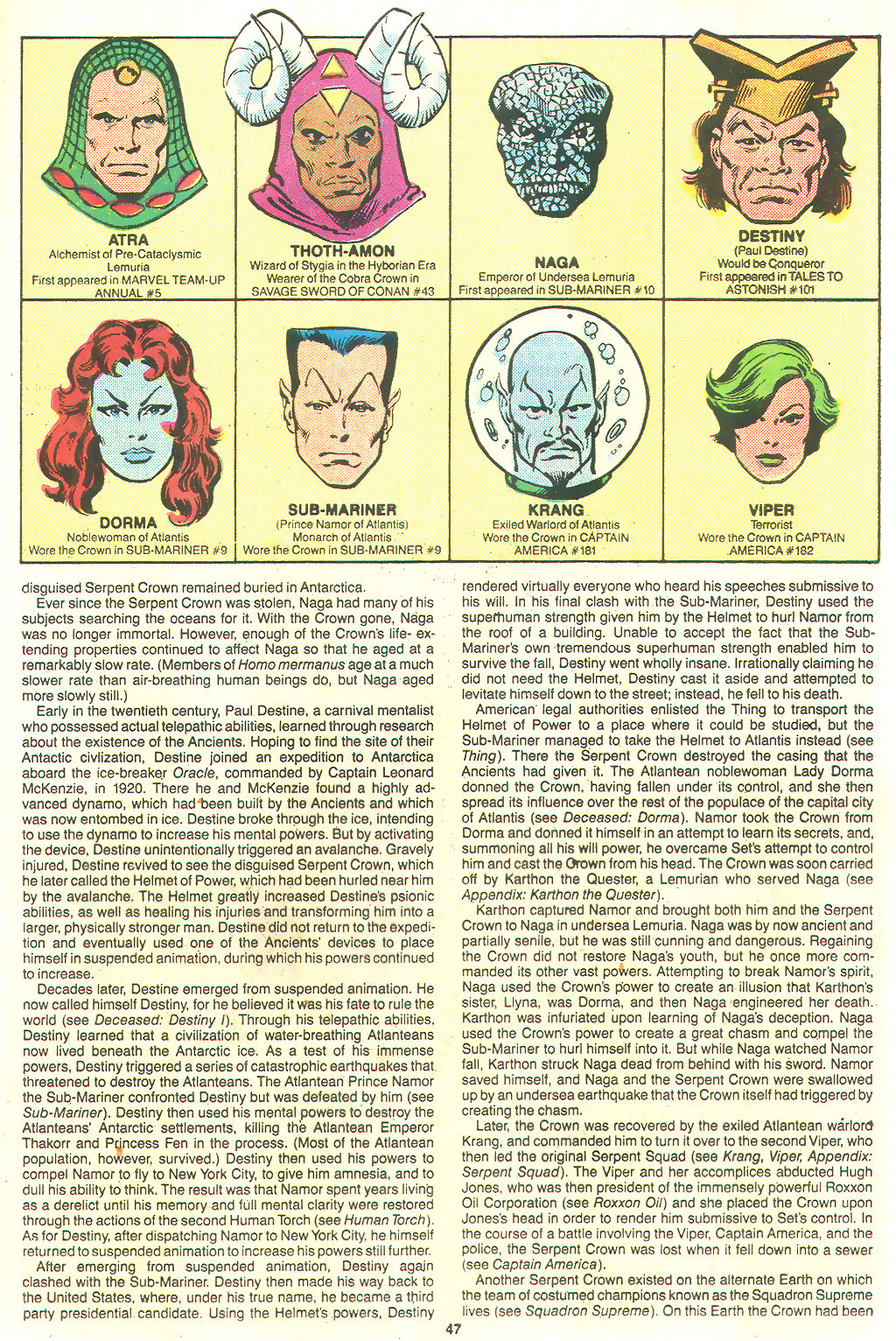 Read online The Official Handbook of the Marvel Universe Deluxe Edition comic -  Issue #19 - 49