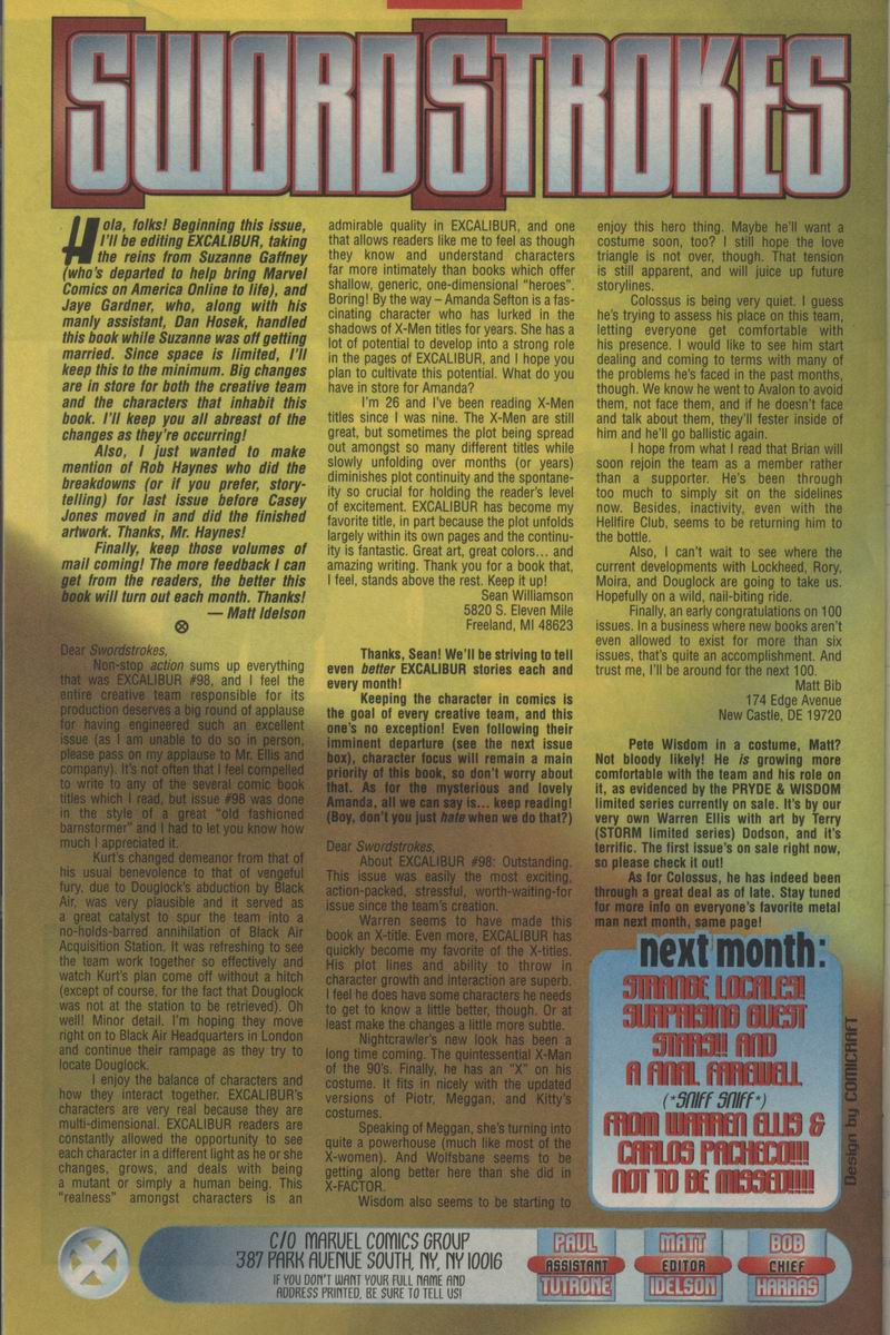 Read online Excalibur (1988) comic -  Issue #102 - 24