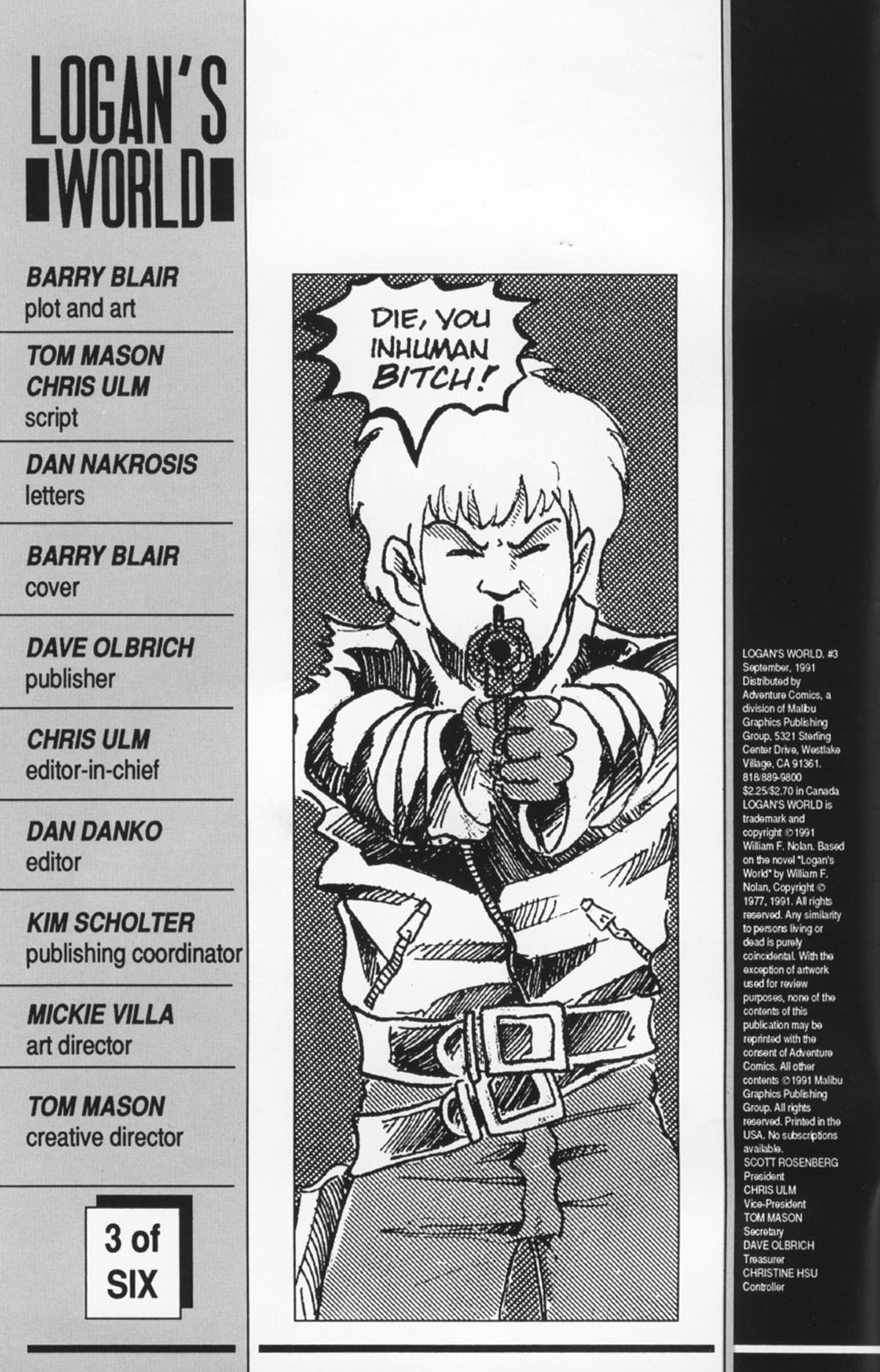 Read online Logan's World comic -  Issue #3 - 2