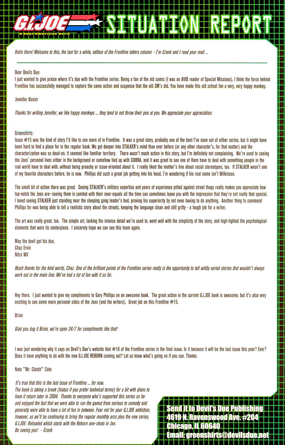 Read online G.I. Joe: Frontline comic -  Issue #18 - 25