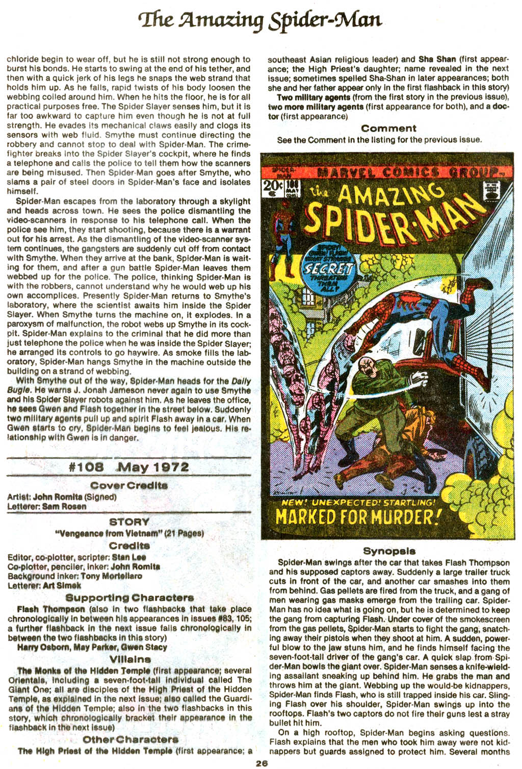 Read online The Official Marvel Index to The Amazing Spider-Man comic -  Issue #4 - 28