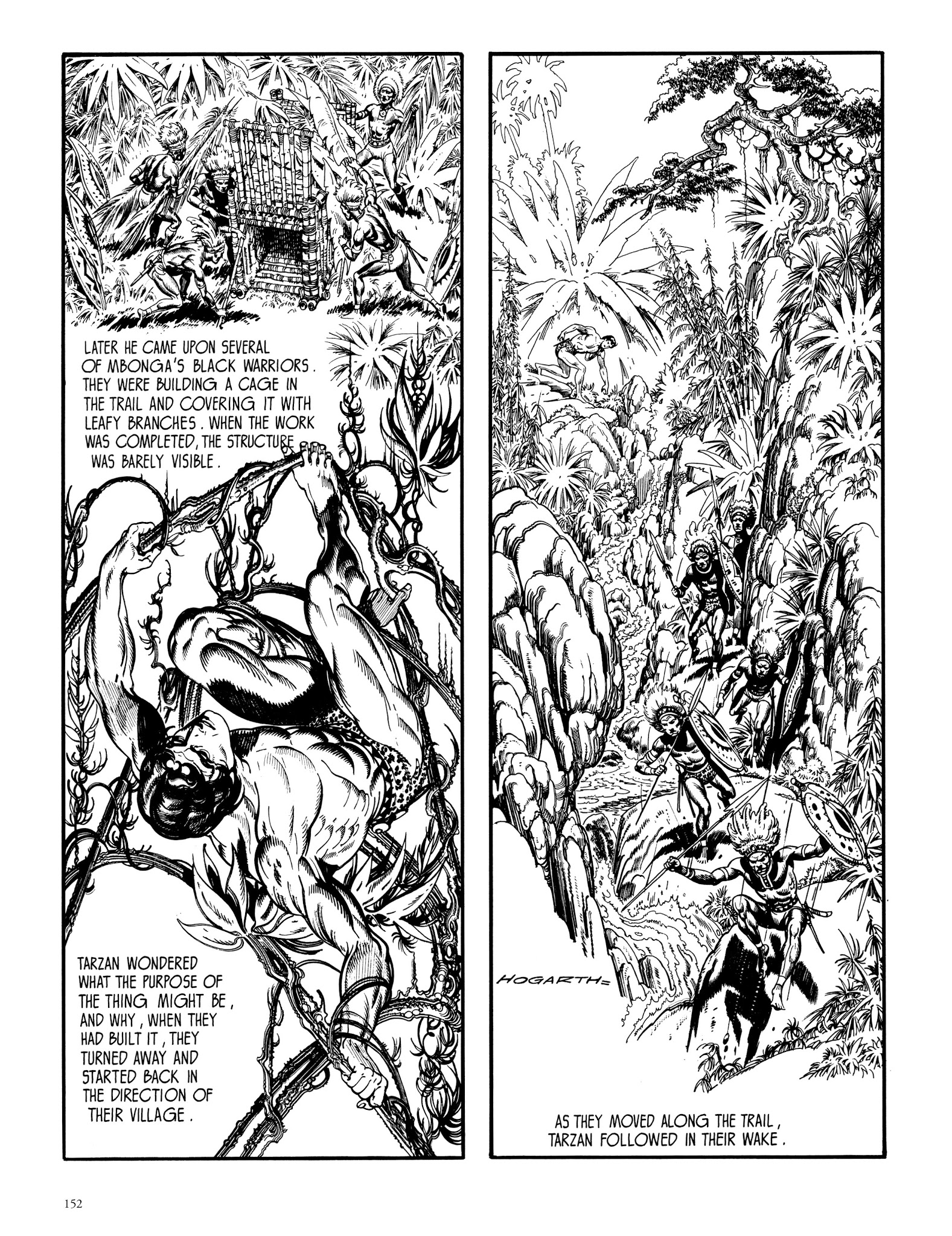Read online Edgar Rice Burroughs' Tarzan: Burne Hogarth's Lord of the Jungle comic -  Issue # TPB - 151