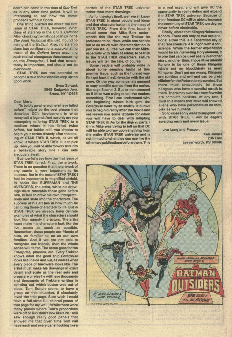 Read online Star Trek (1984) comic -  Issue #7 - 26