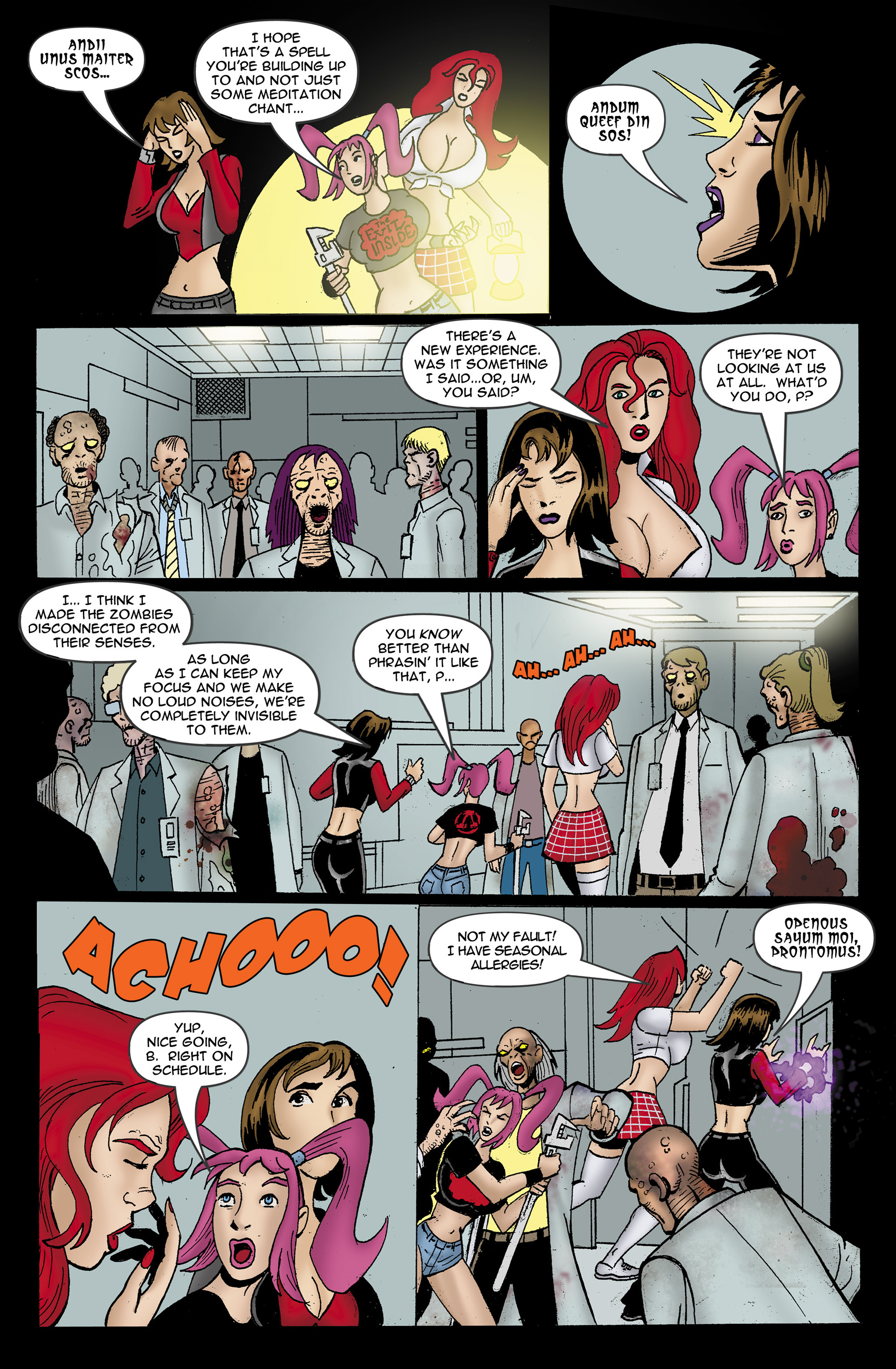 Read online Chaos Campus: Sorority Girls Vs. Zombies comic -  Issue #10 - 17