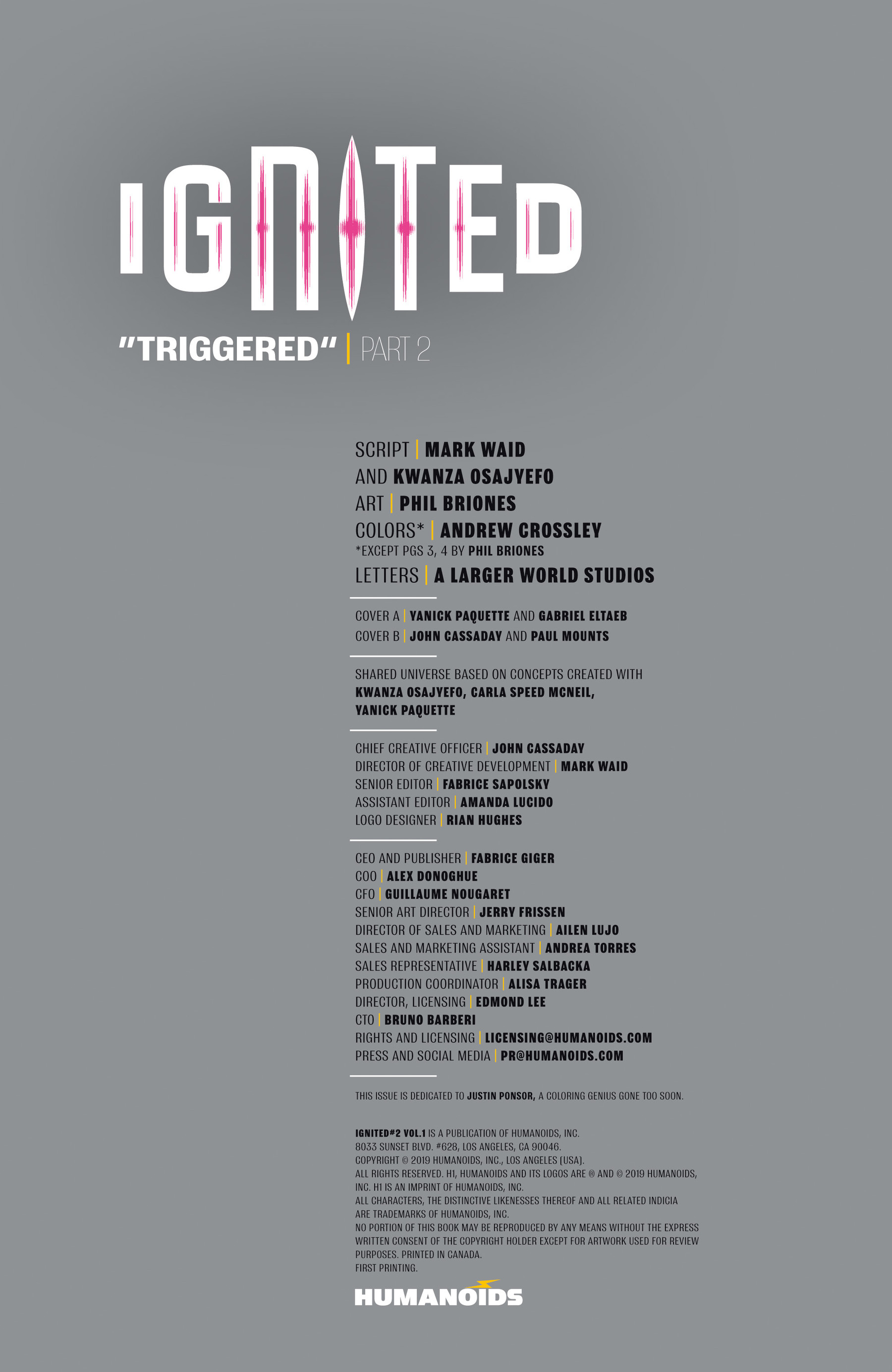 Read online Ignited comic -  Issue #2 - 2