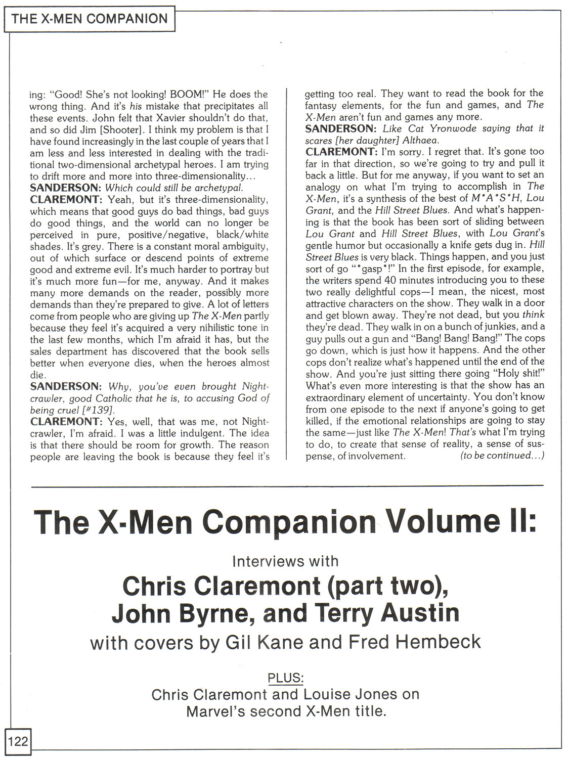 Read online The X-Men Companion comic -  Issue #1 - 122