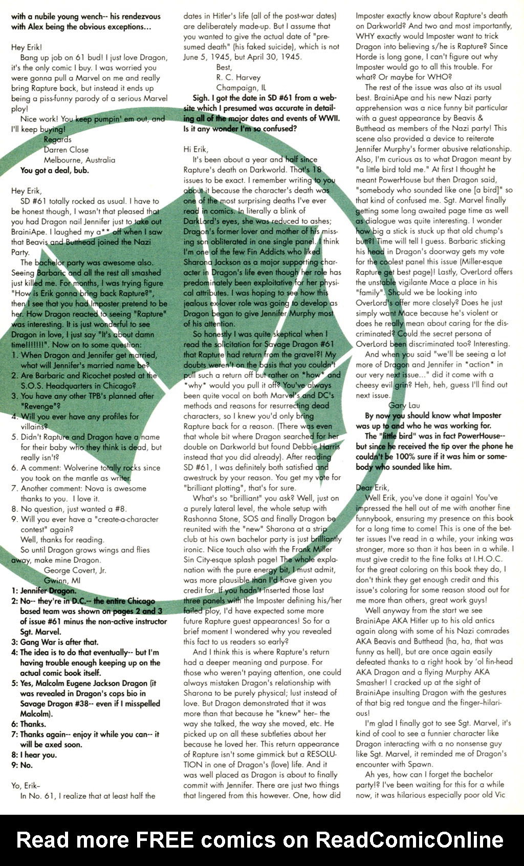 Read online The Savage Dragon (1993) comic -  Issue #63 - 26