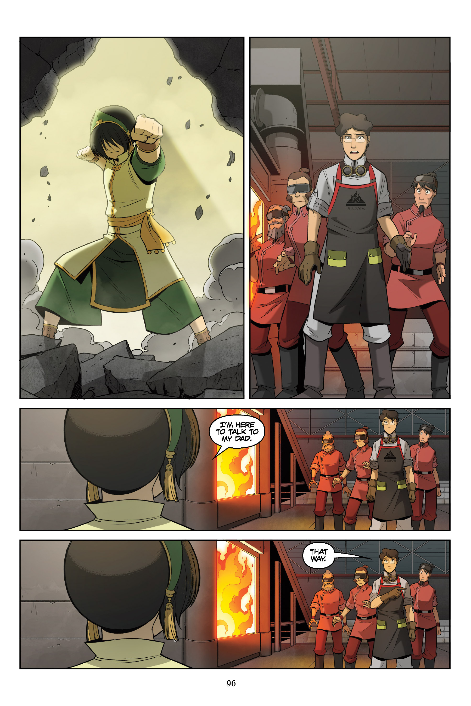 Read online Nickelodeon Avatar: The Last Airbender - The Rift comic -  Issue # _Omnibus (Part 1) - 96
