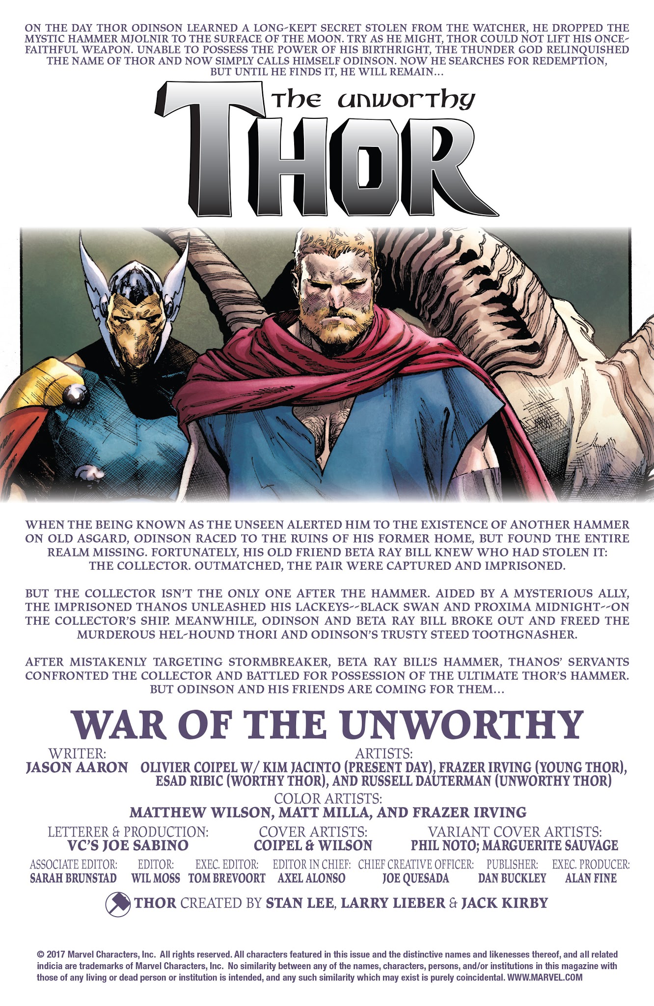 Read online The Unworthy Thor comic -  Issue # _TPB - 70