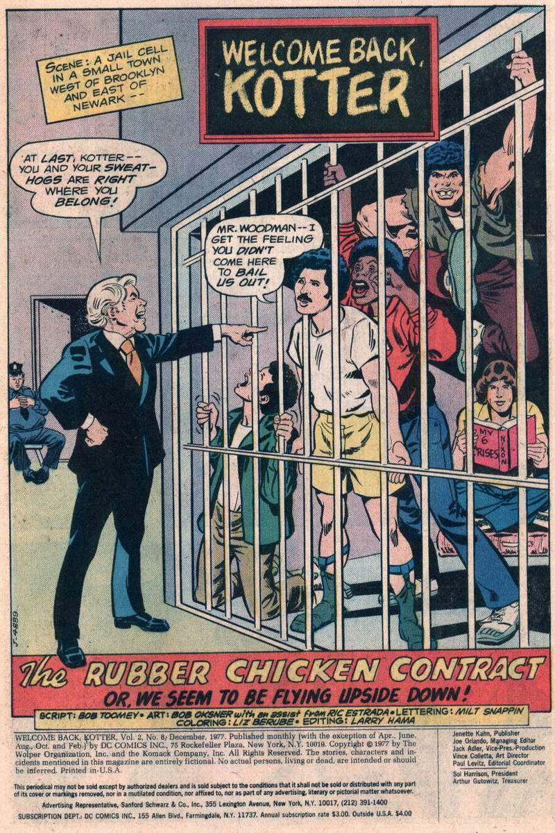 Read online Welcome Back, Kotter comic -  Issue #8 - 2