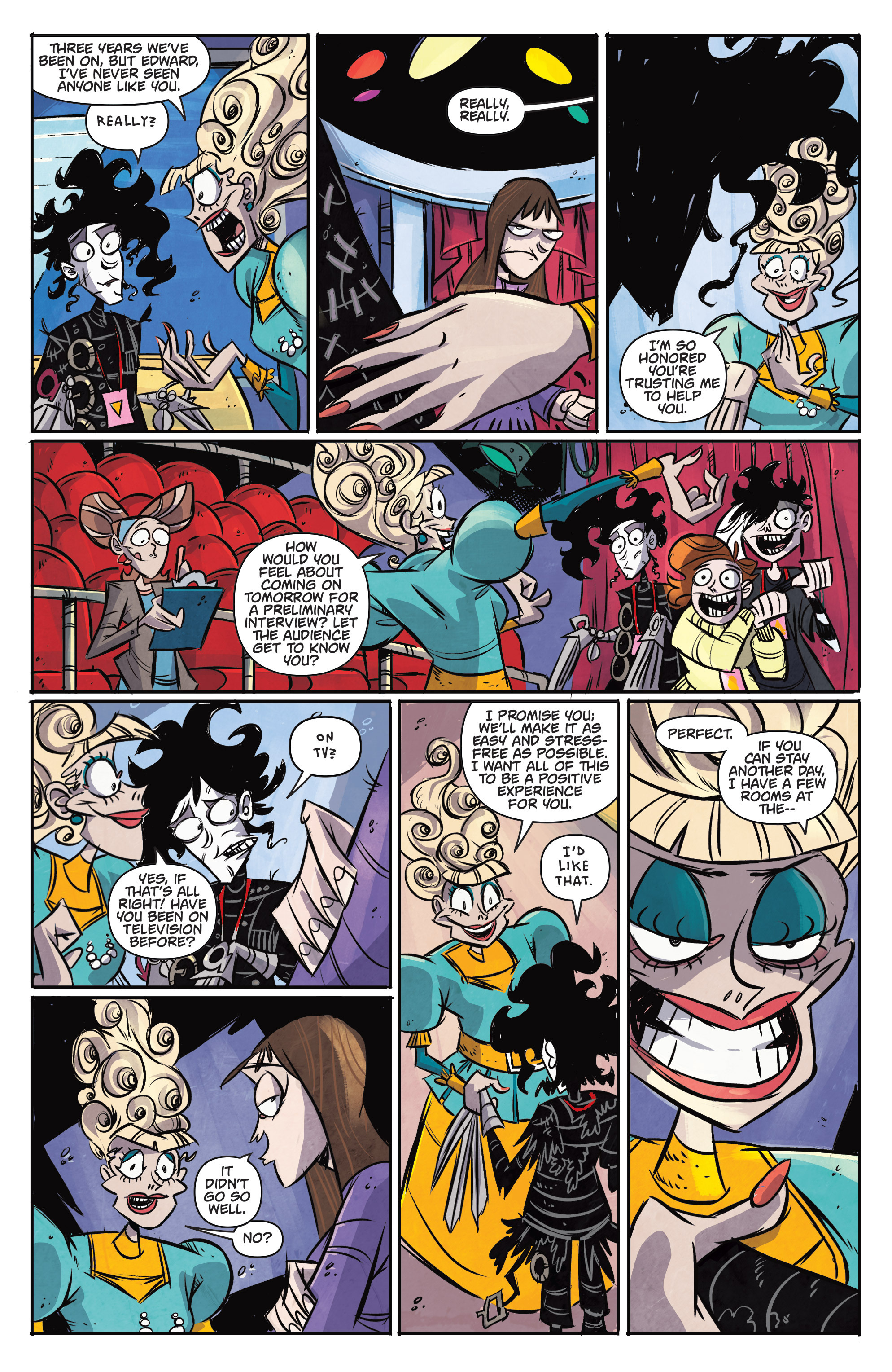 Read online Edward Scissorhands comic -  Issue #8 - 9