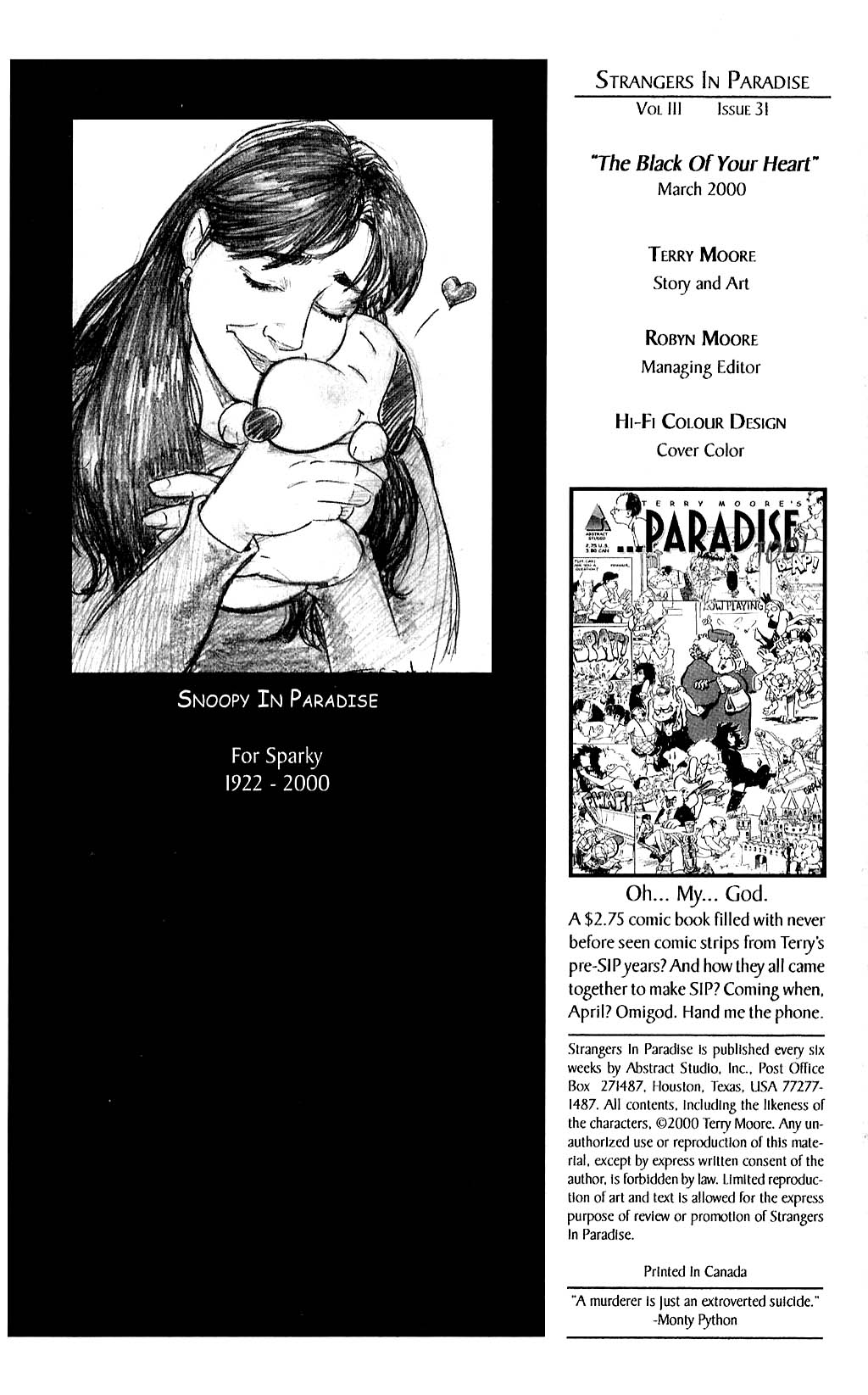 Read online Strangers in Paradise comic -  Issue #31 - 21