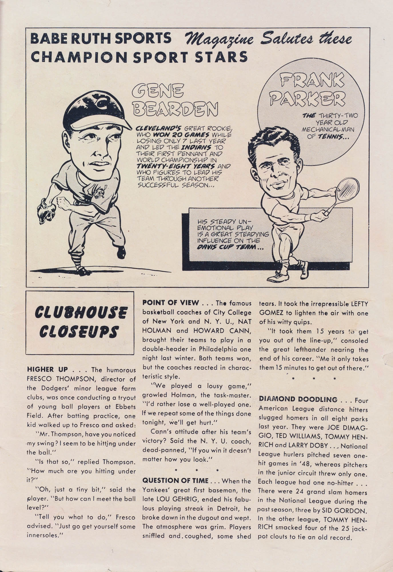 Read online Babe Ruth Sports Comics comic -  Issue #3 - 34