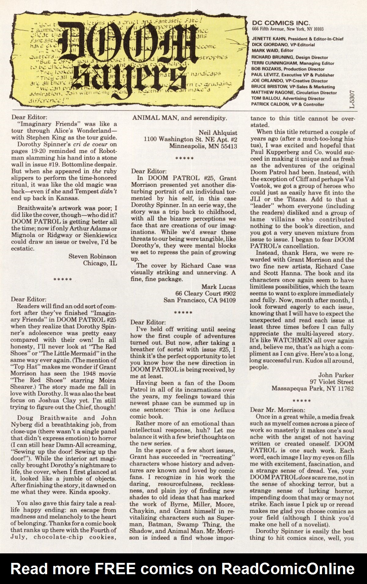 Read online Doom Patrol (1987) comic -  Issue #29 - 25