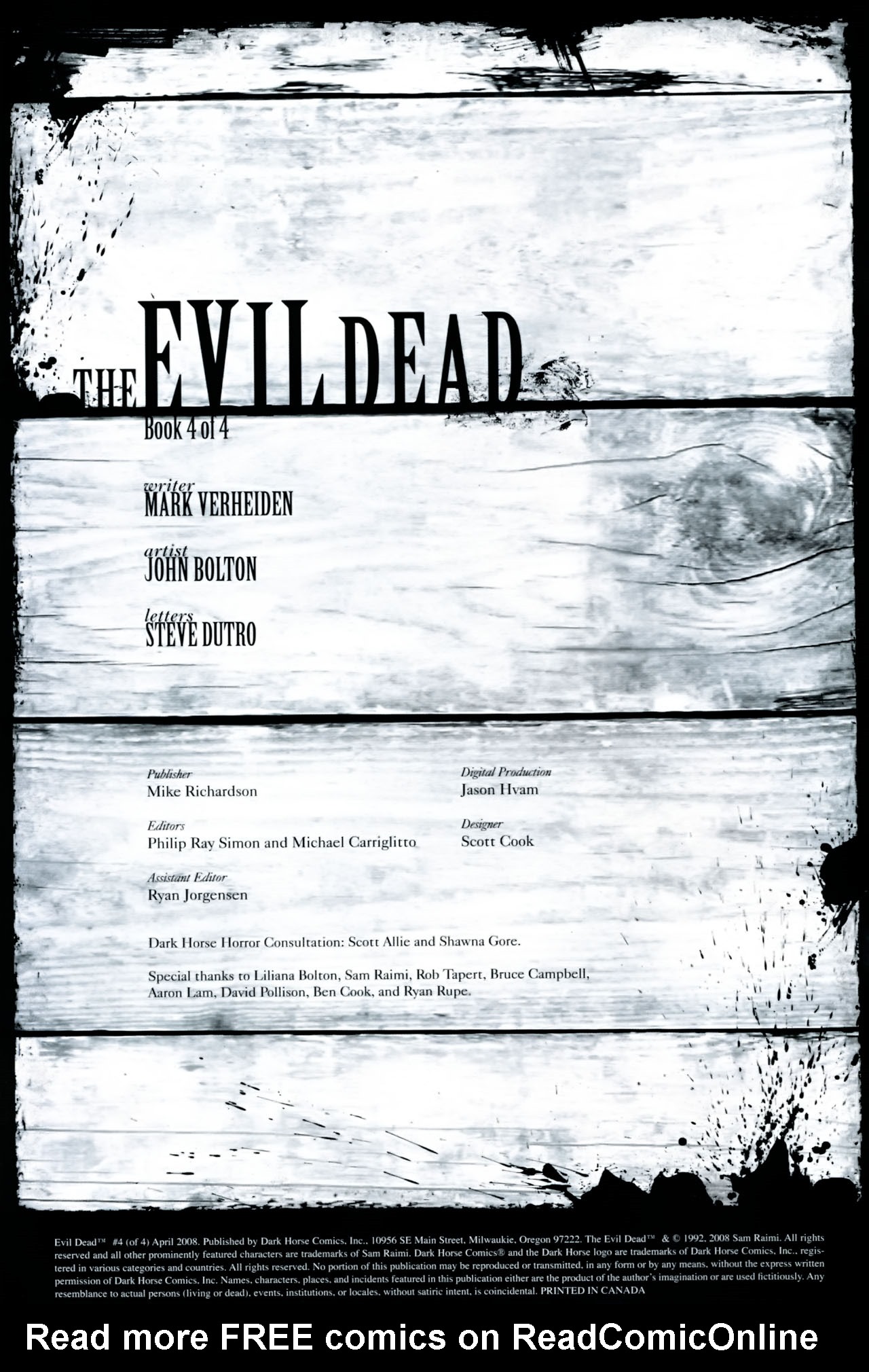 Read online The Evil Dead comic -  Issue #4 - 2