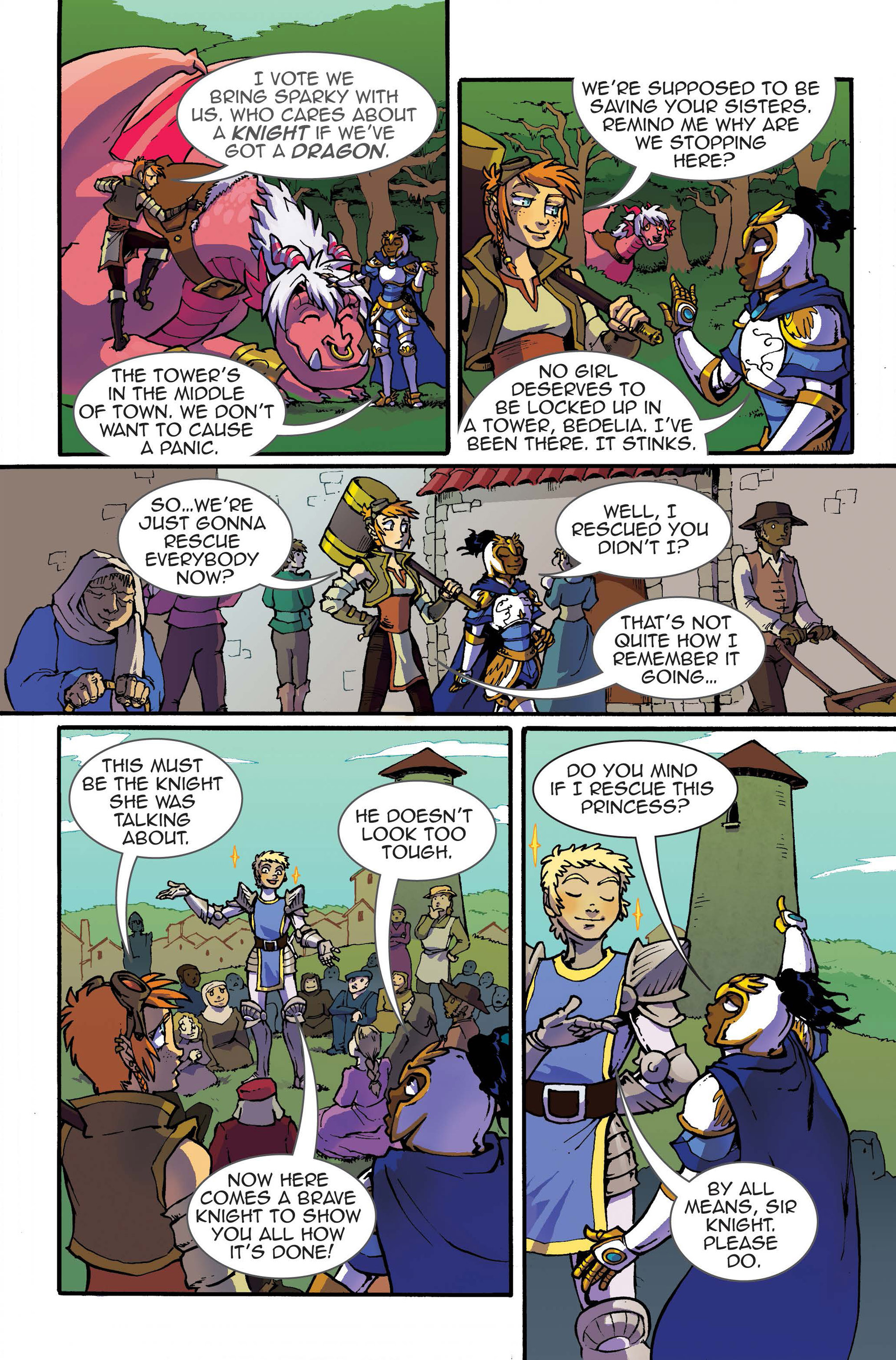 Read online Princeless Vol 2 comic -  Issue # _Special - Girls Who Fight Boys - 5