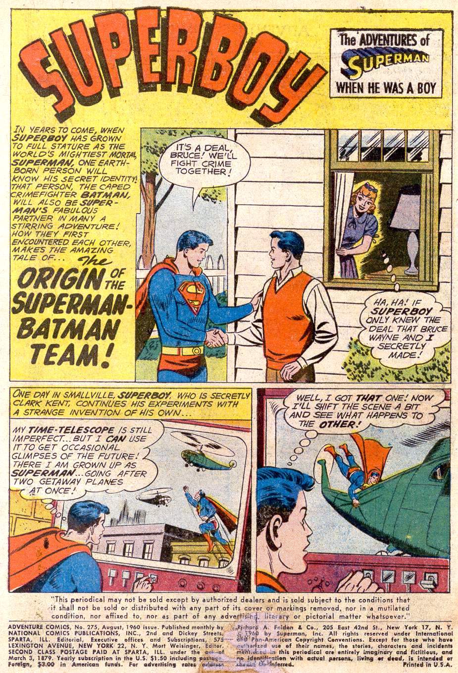 Adventure Comics (1938) issue 275 - Page 3