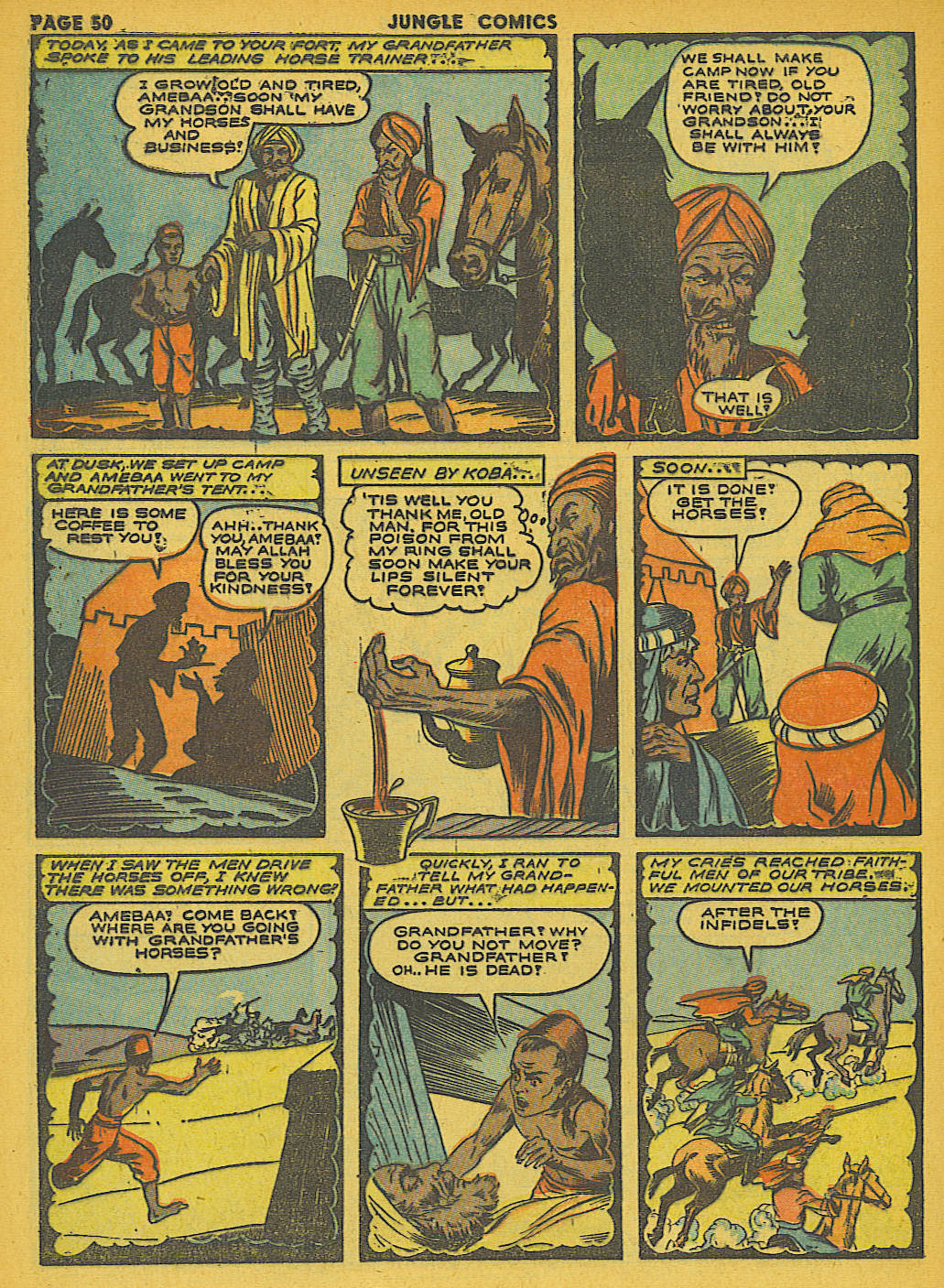 Read online Jungle Comics comic -  Issue #41 - 52