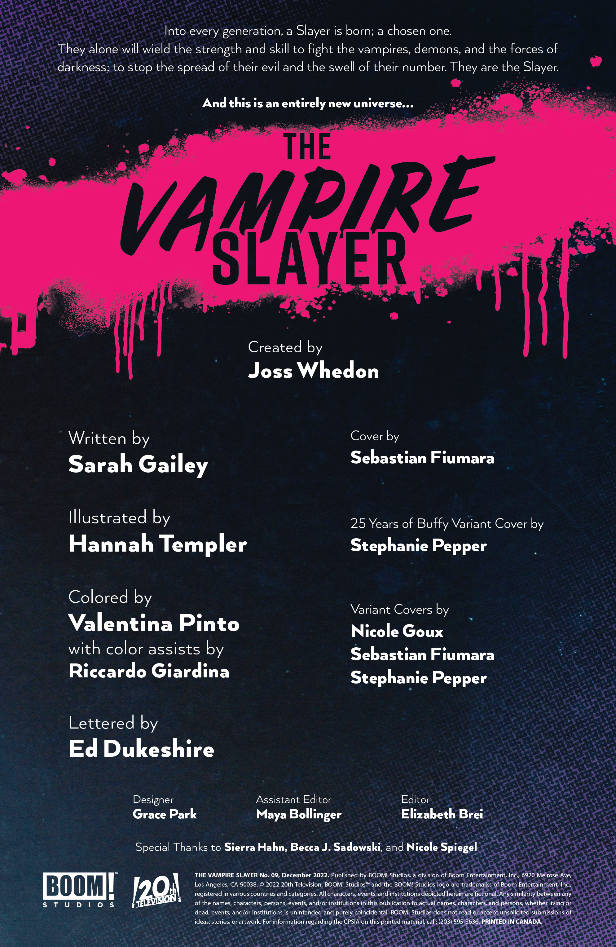 Read online The Vampire Slayer comic -  Issue #9 - 2