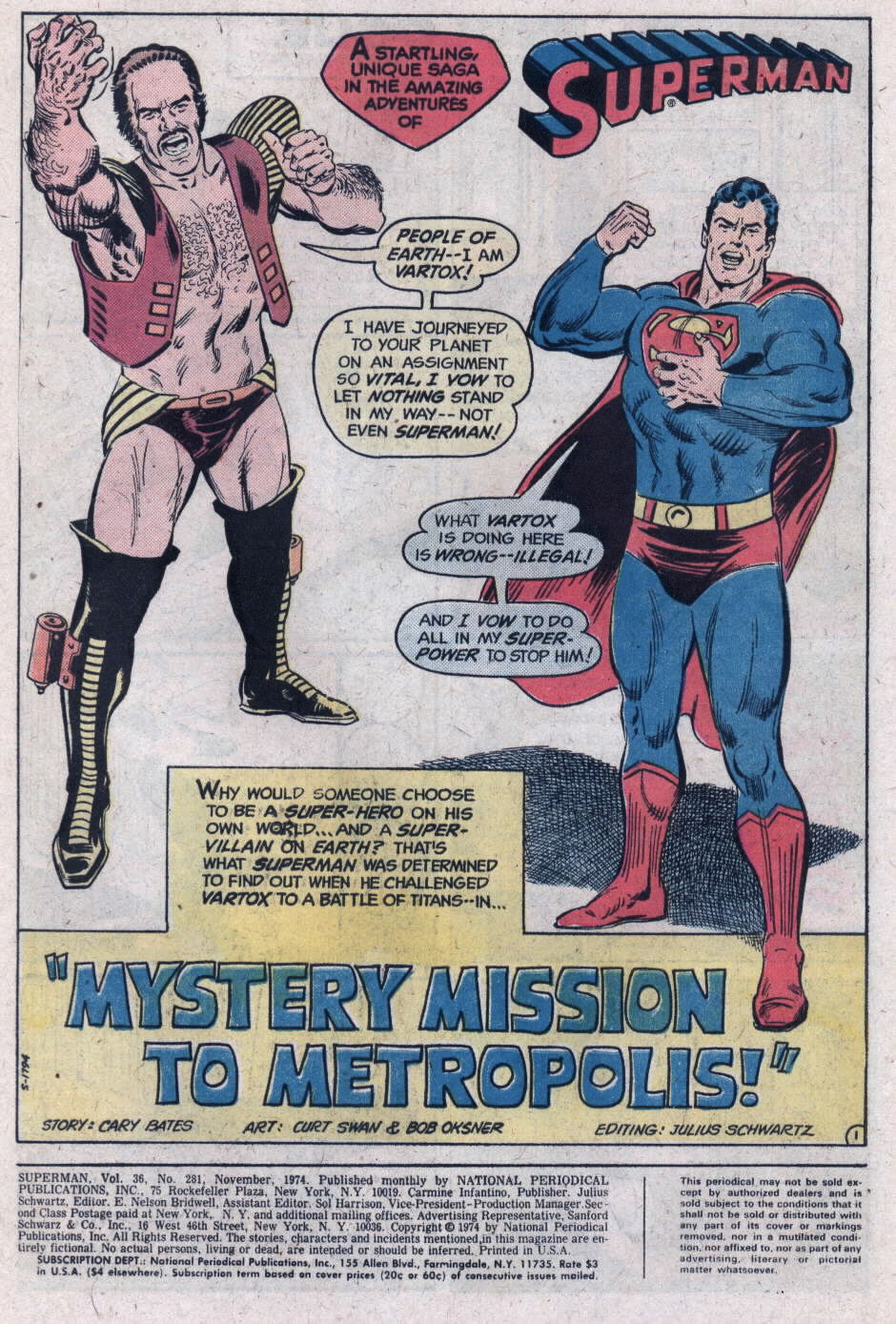 Read online Superman (1939) comic -  Issue #281 - 2