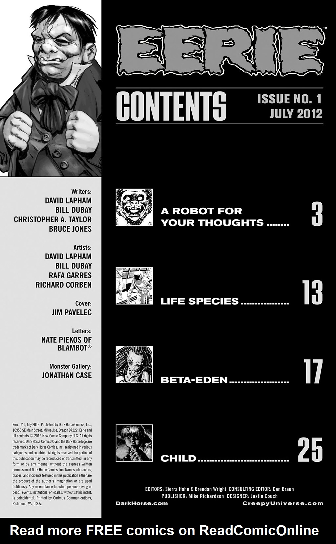 Read online Eerie comic -  Issue #1 - 3