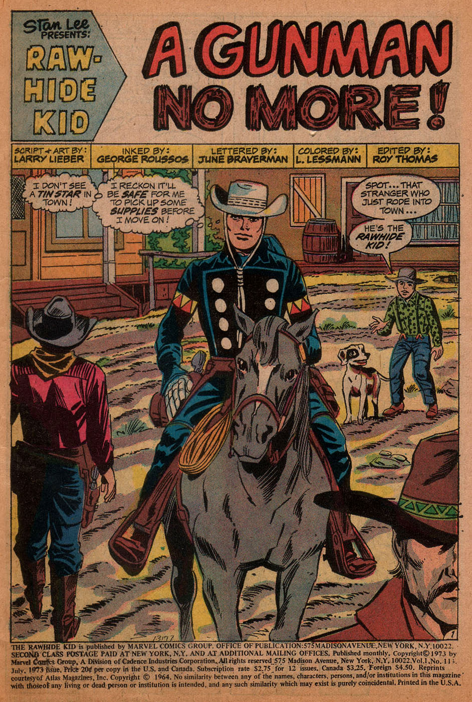 Read online The Rawhide Kid comic -  Issue #113 - 3