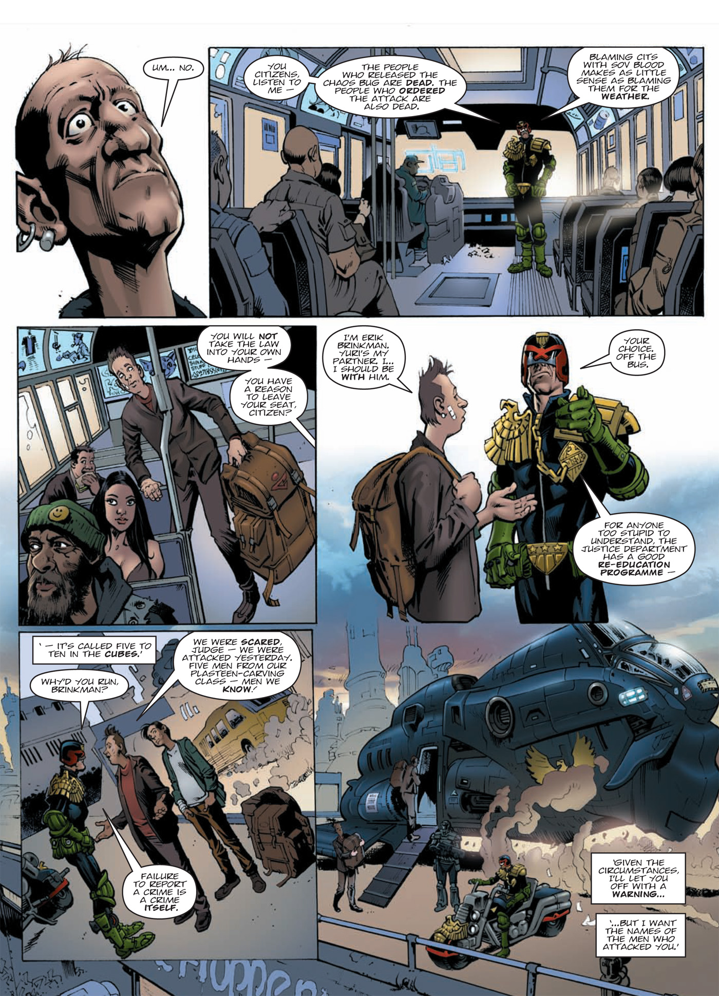 Read online Judge Dredd: Day of Chaos: Fallout comic -  Issue # TPB (Part 1) - 97