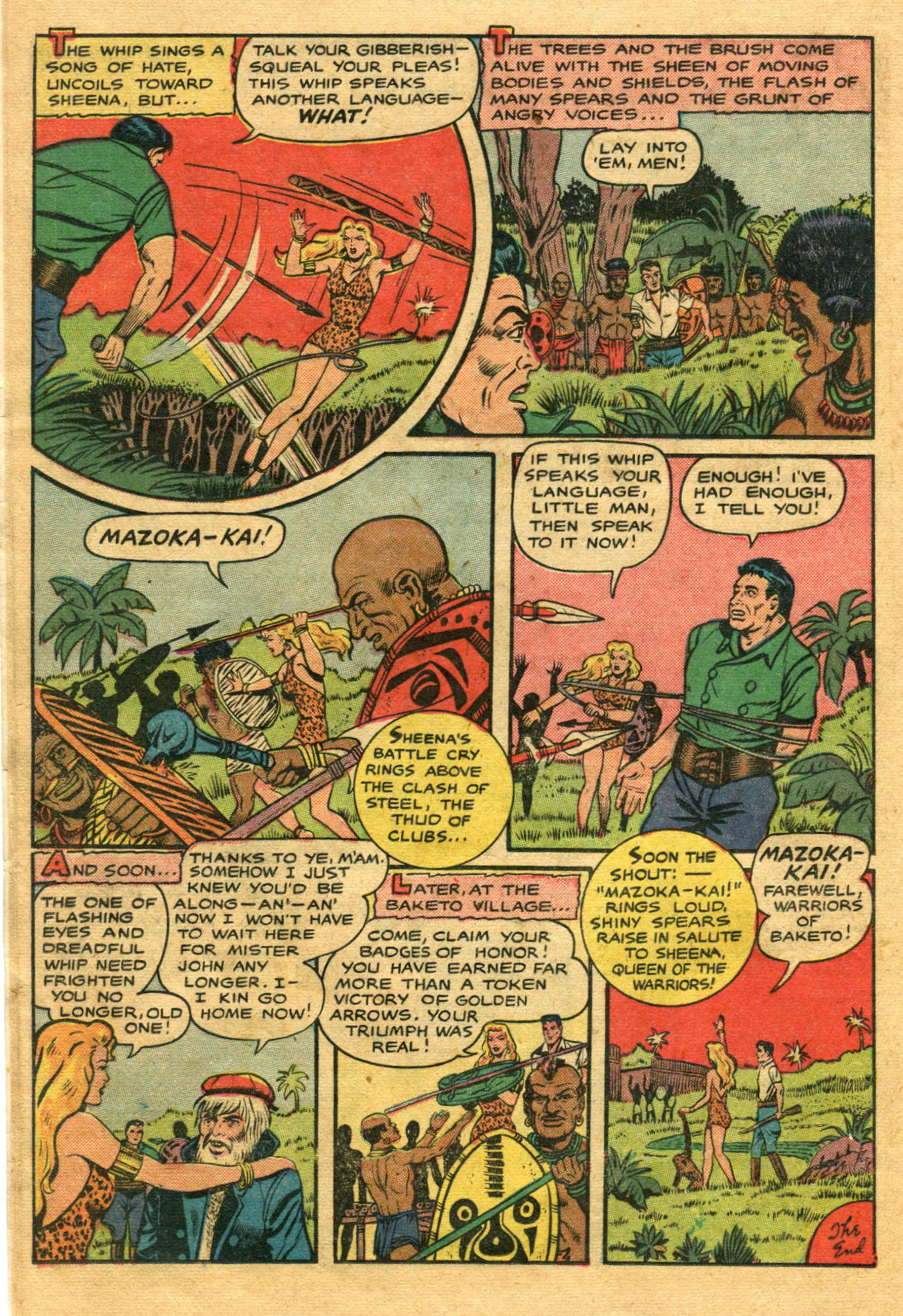 Read online Sheena, Queen of the Jungle (1942) comic -  Issue #9 - 14