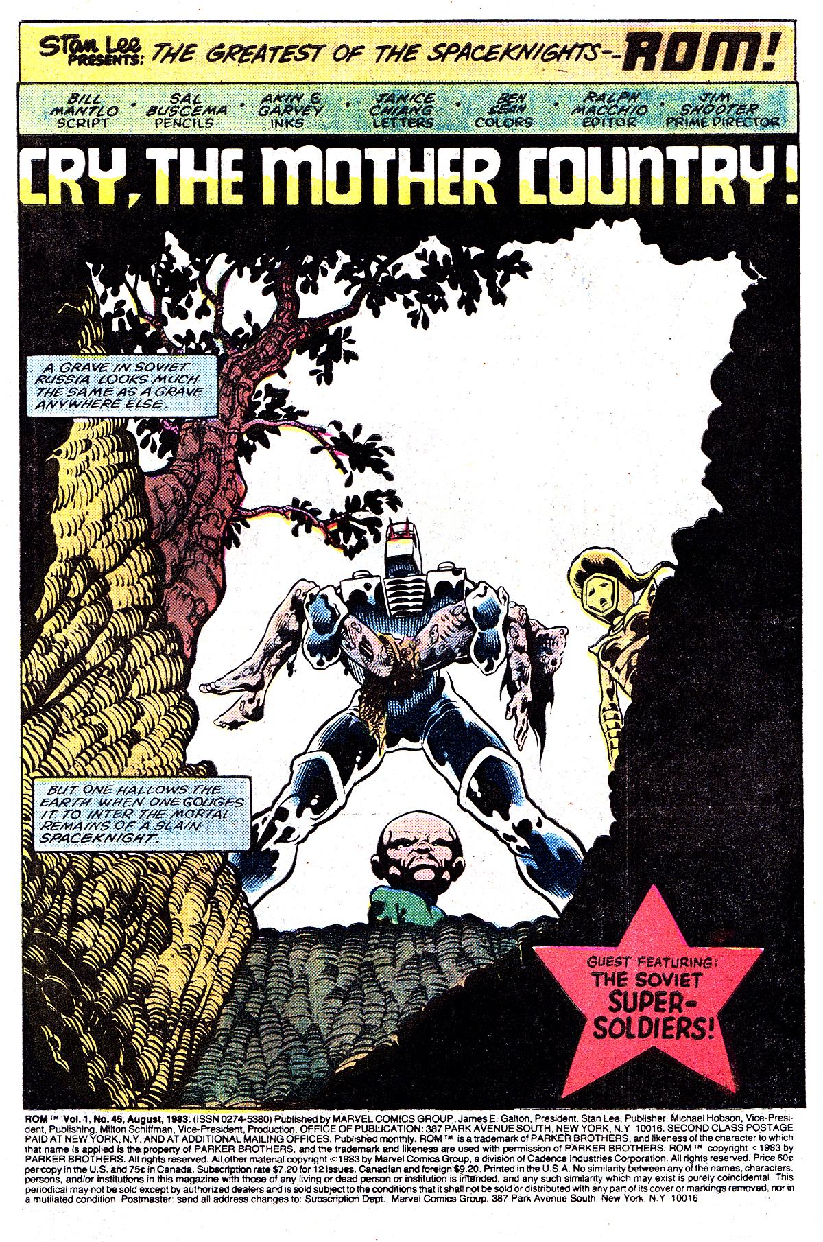 Read online ROM (1979) comic -  Issue #45 - 2
