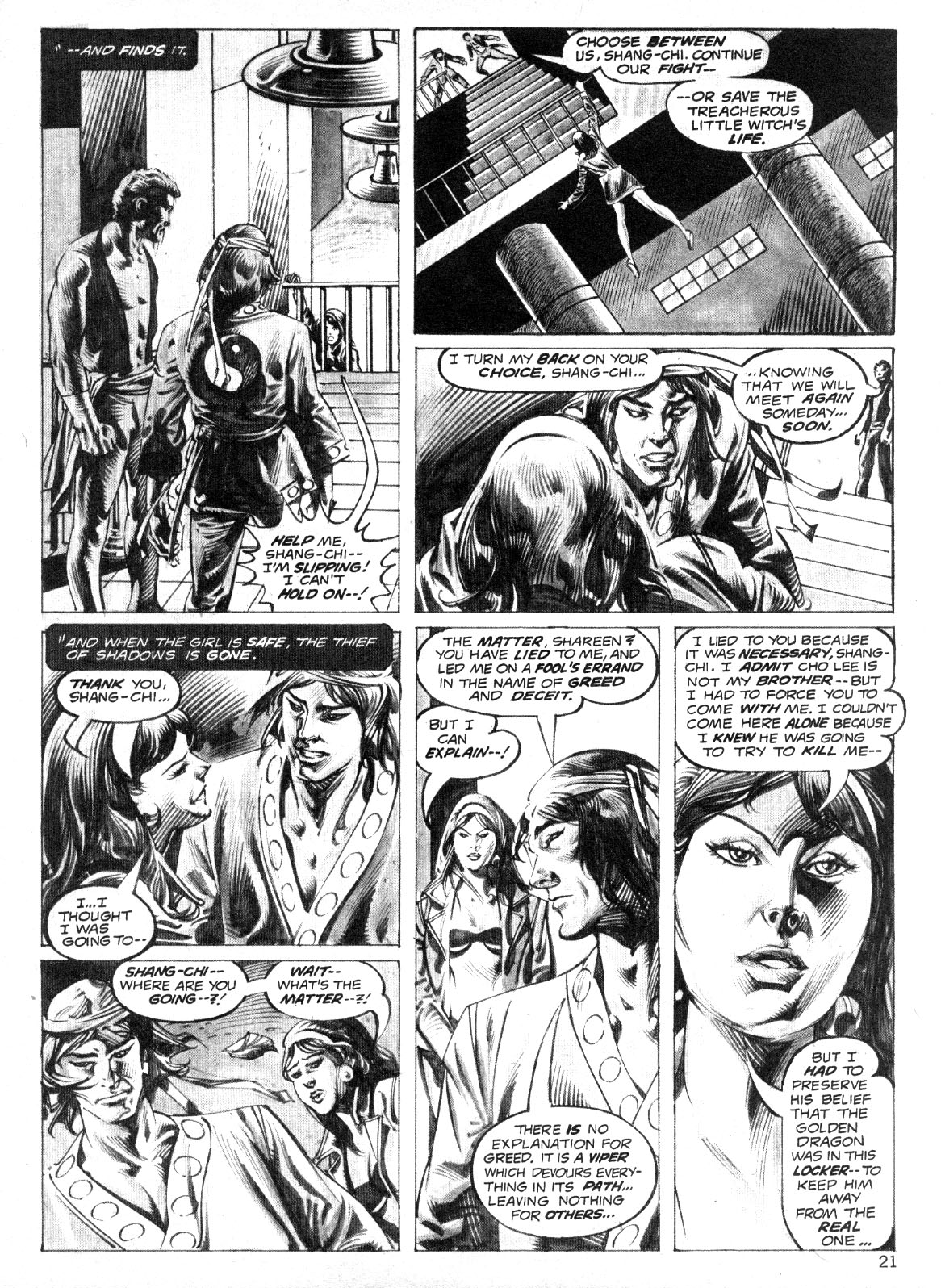 Read online The Deadly Hands of Kung Fu comic -  Issue #12 - 21